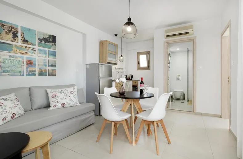 Living room in Minoa Apartments