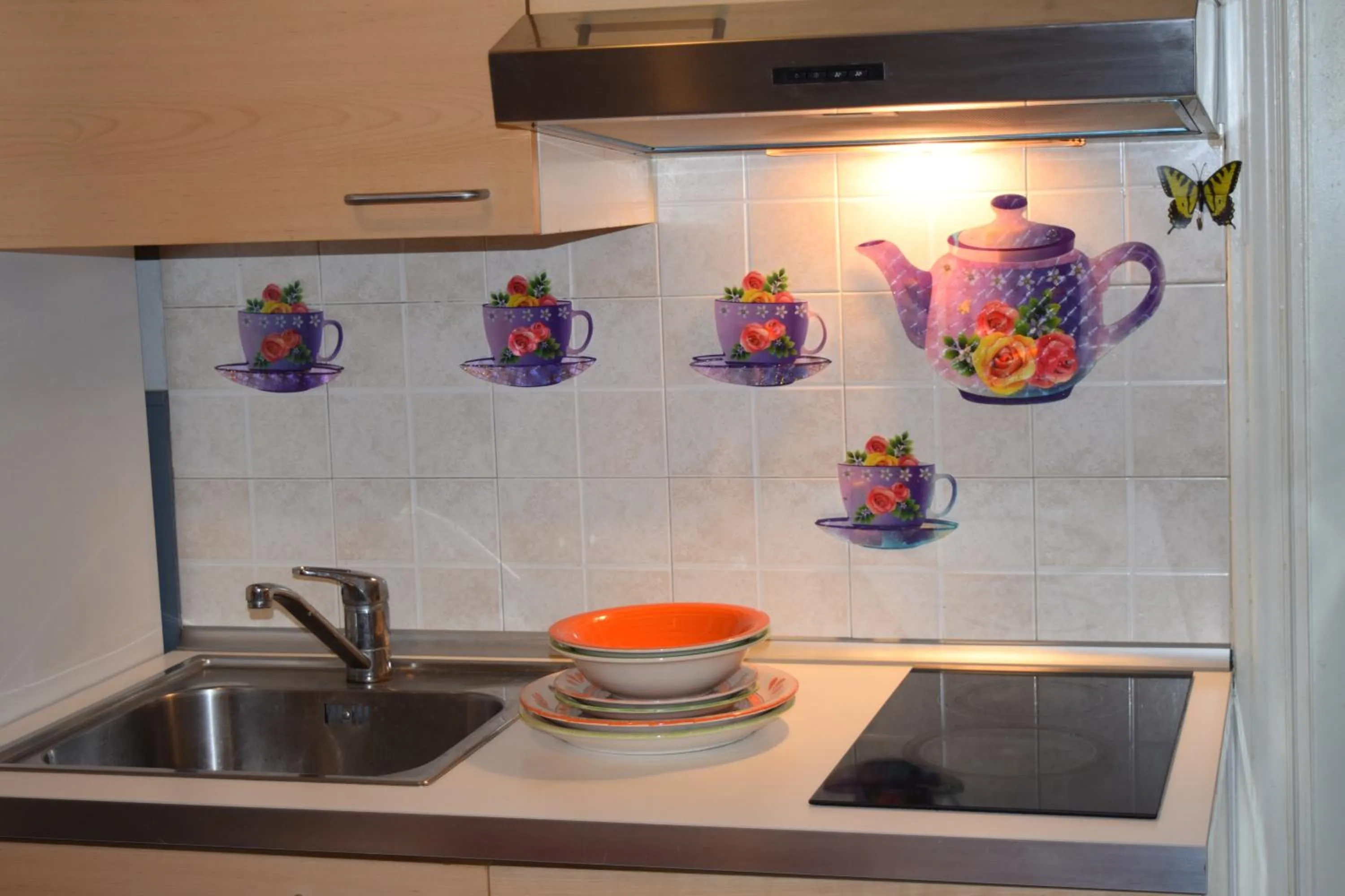 Kitchen or kitchenette in Hotel Ottavia