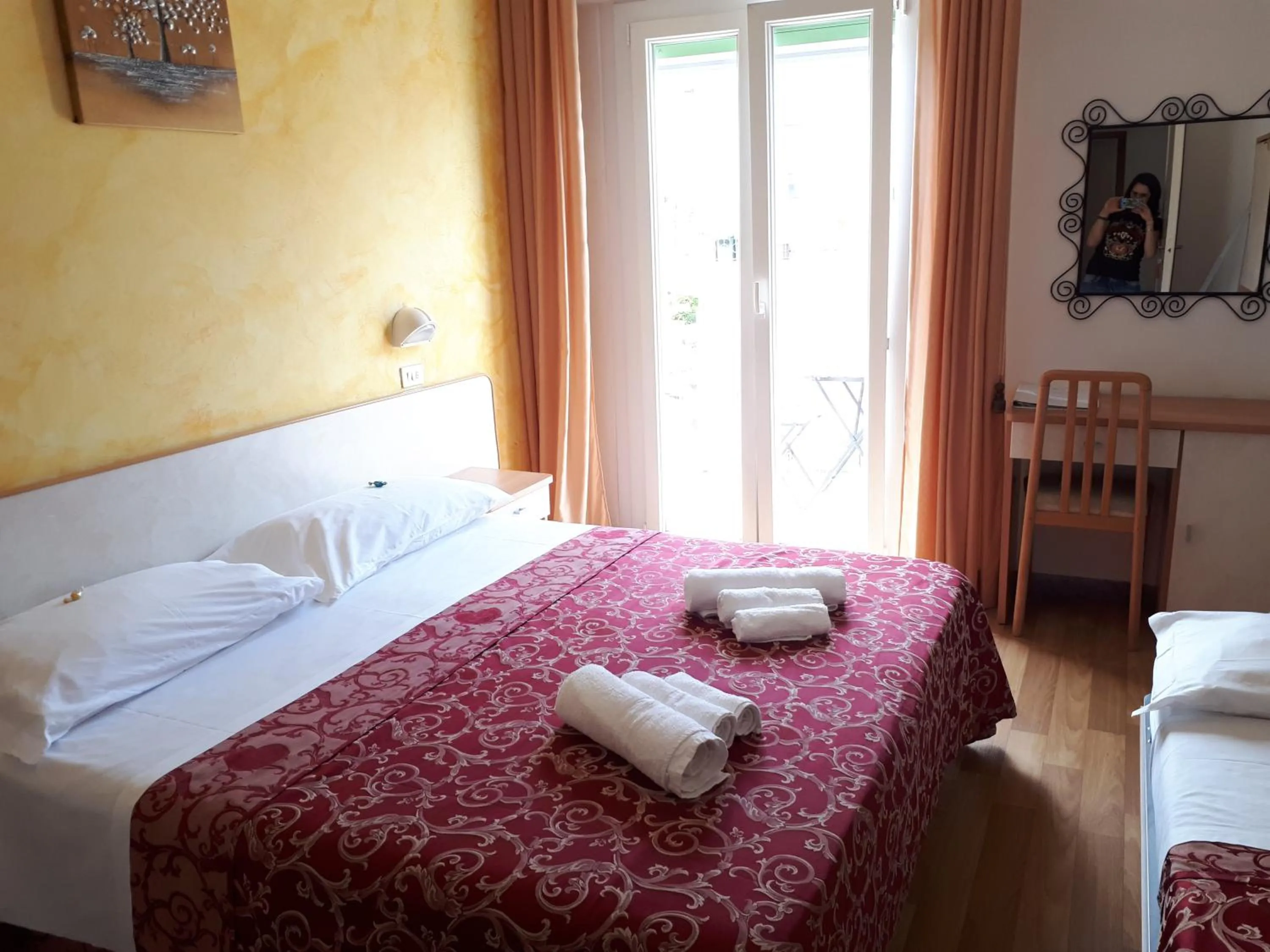 Bed in Hotel Ottavia