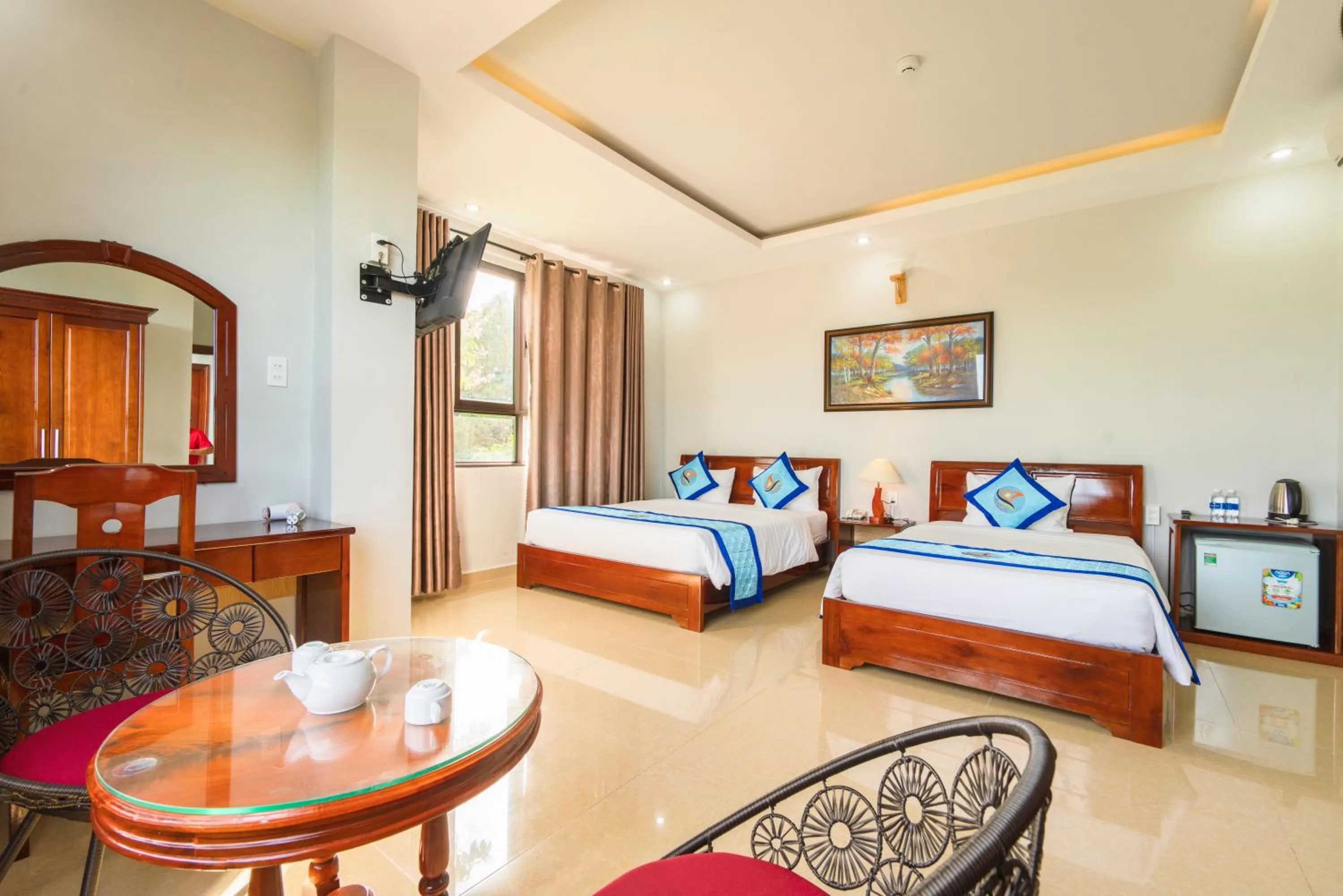 Bed in Quynh Mai Resort