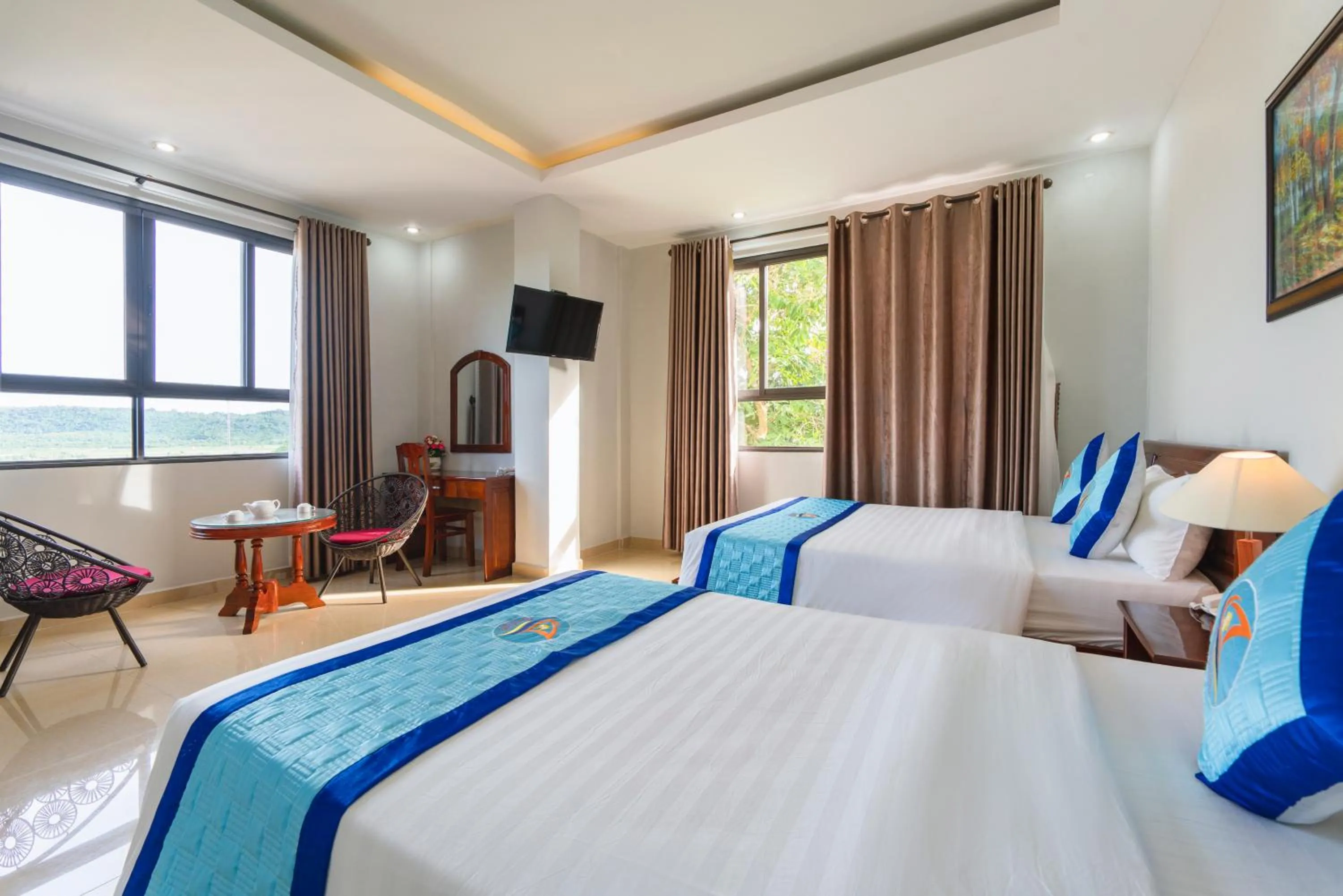 Bed in Quynh Mai Resort