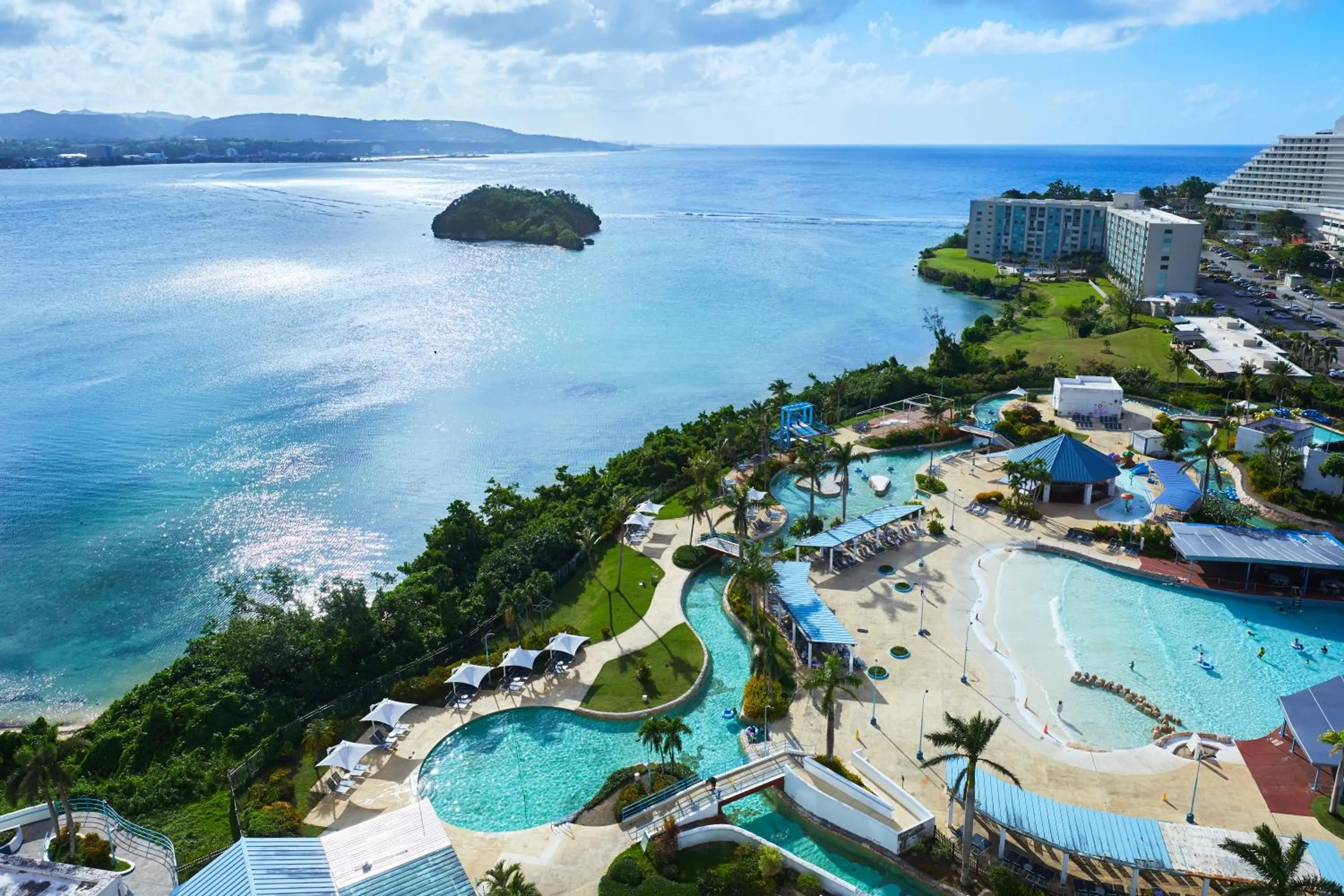Aqua park in Hoshino Resorts RISONARE Guam
