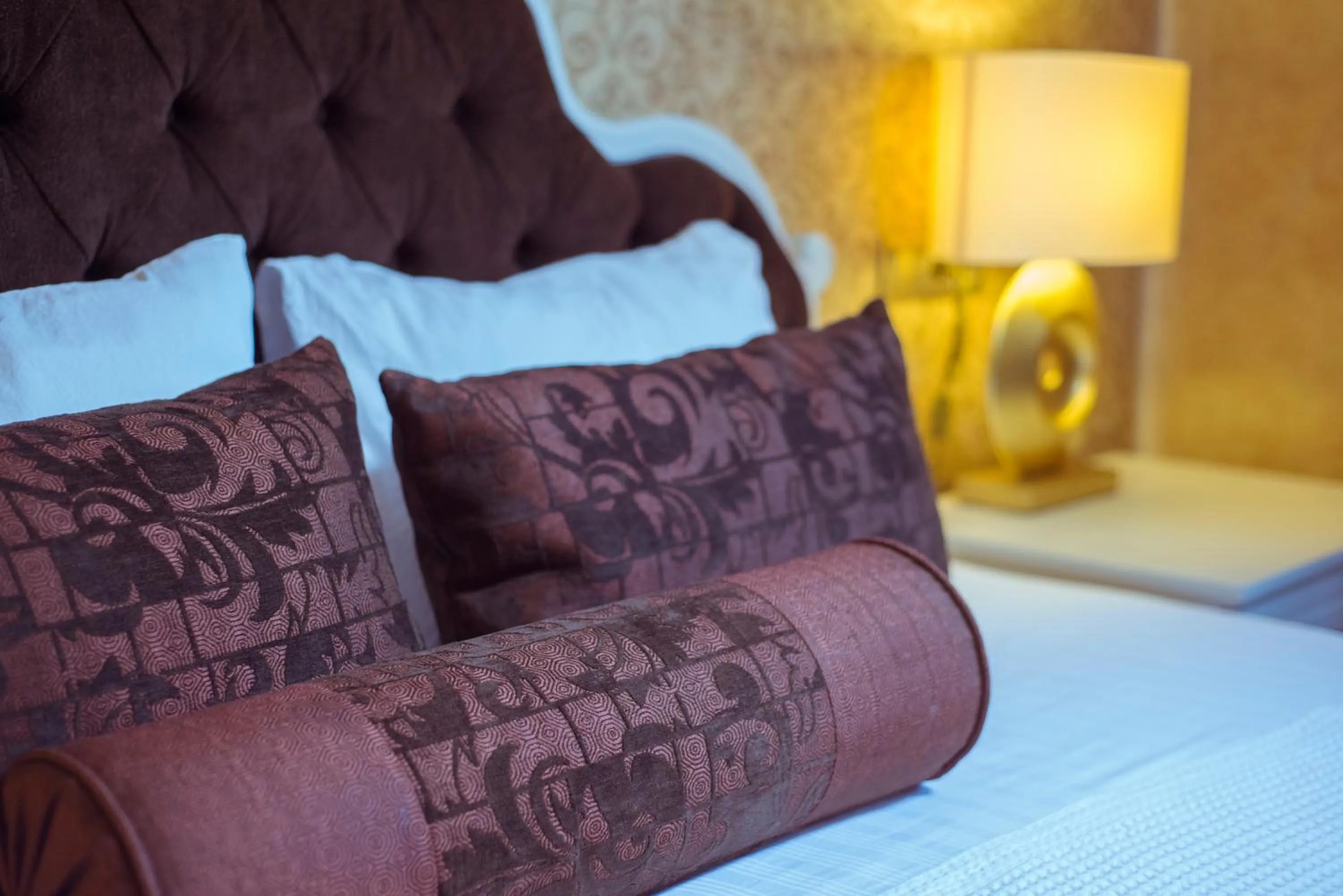 Decorative detail, Bed in Han Deluxe Hotel