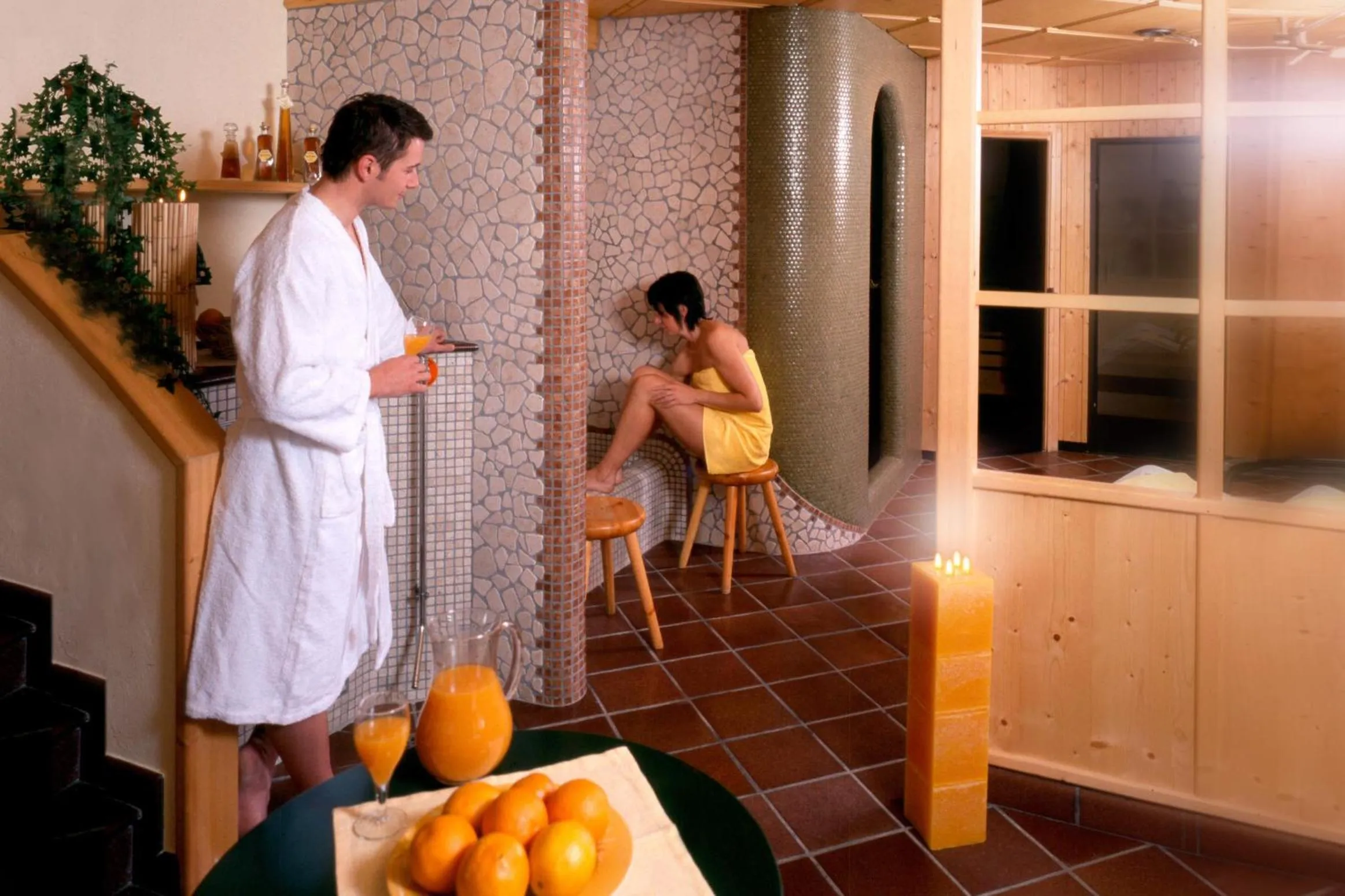 Spa and wellness centre/facilities in Appart & Hotel Garni Villa Knauer