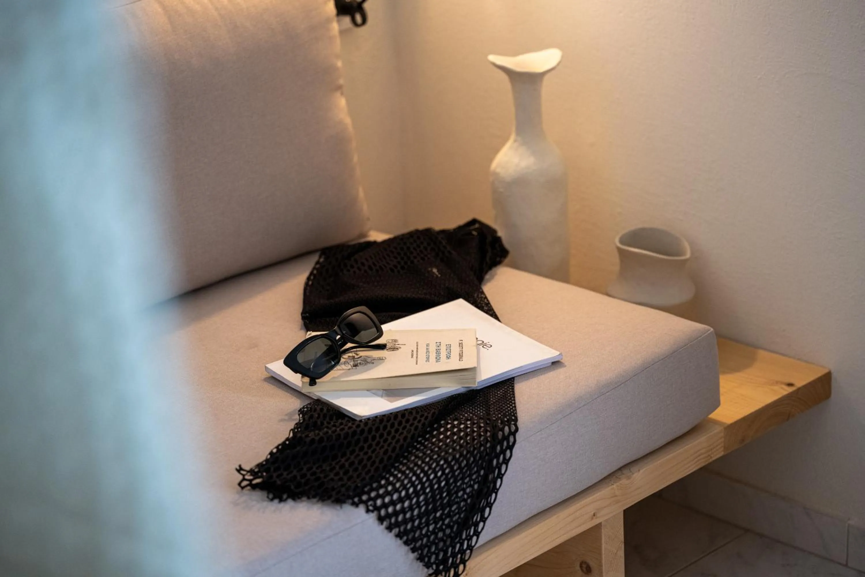 Decorative detail, Bed in Capella Skiathos, Town