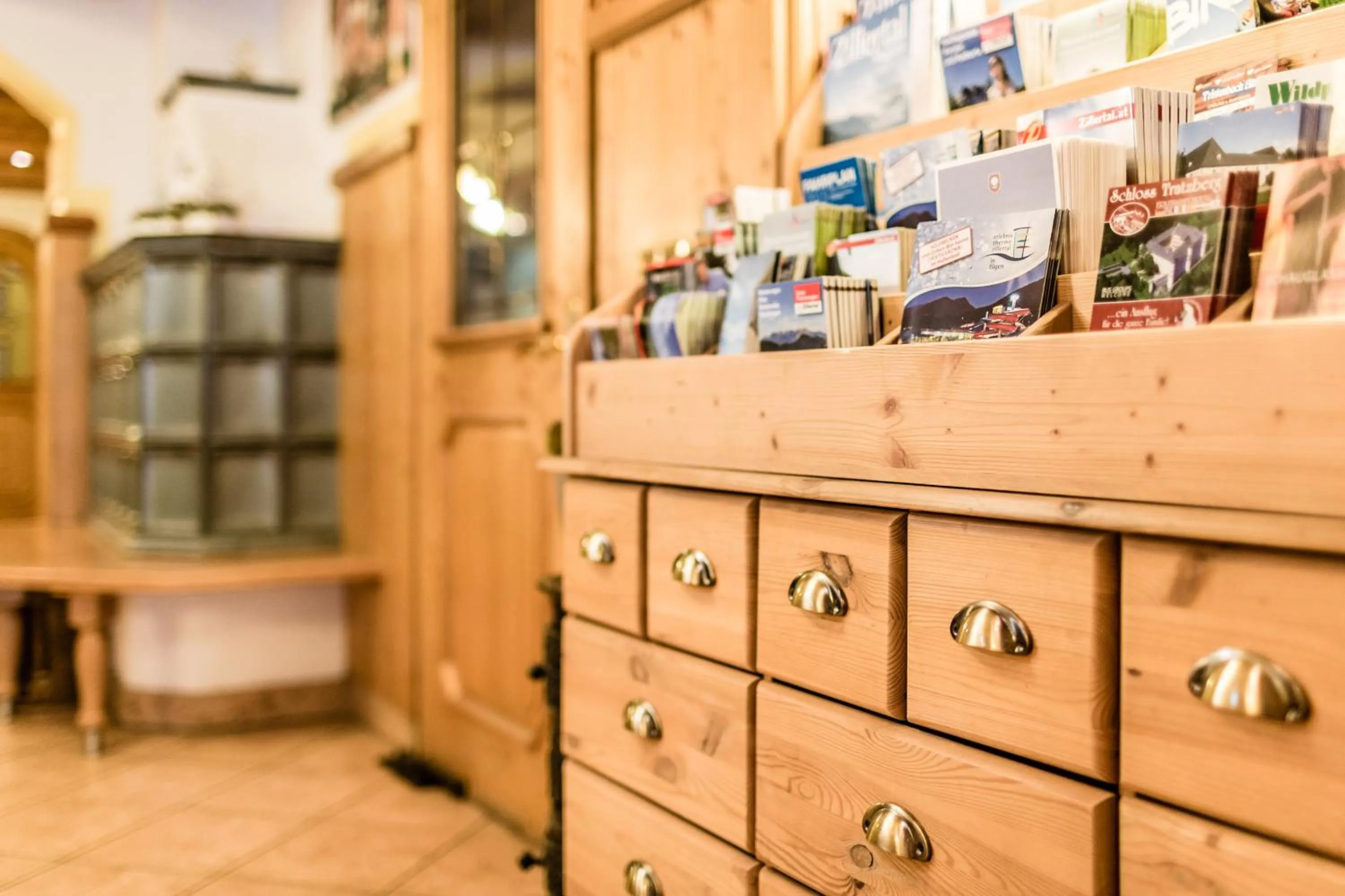 Lobby or reception in Hotel Standlhof Zillertal