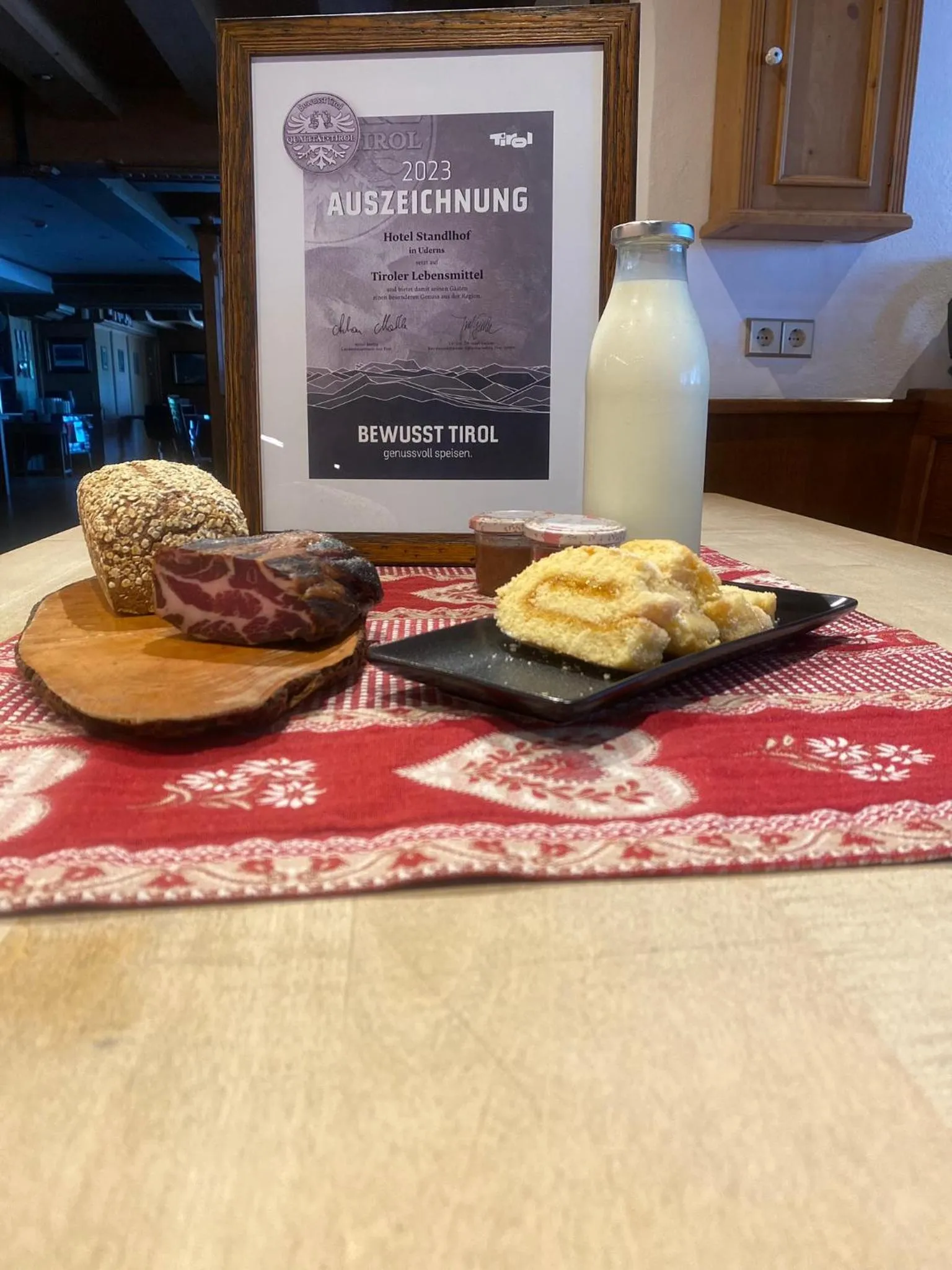 Restaurant/places to eat in Hotel Standlhof Zillertal