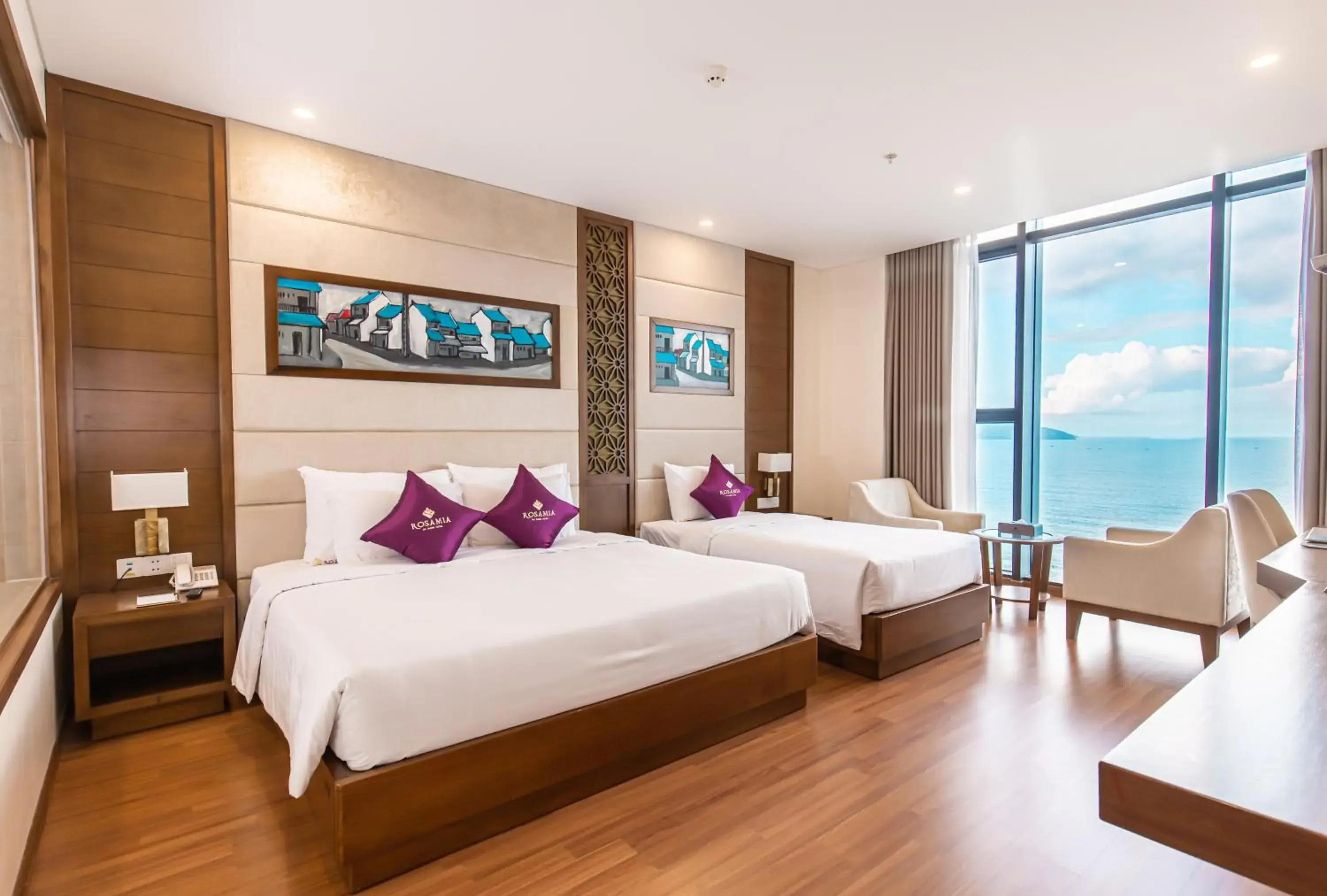 Premier Triple Room Ocean Front with Afternoon Tea Per Stay in Rosamia Da Nang Hotel Premier Triple Room Ocean Front with Afternoon Tea Per Stay in Rosamia Da Nang Hotel