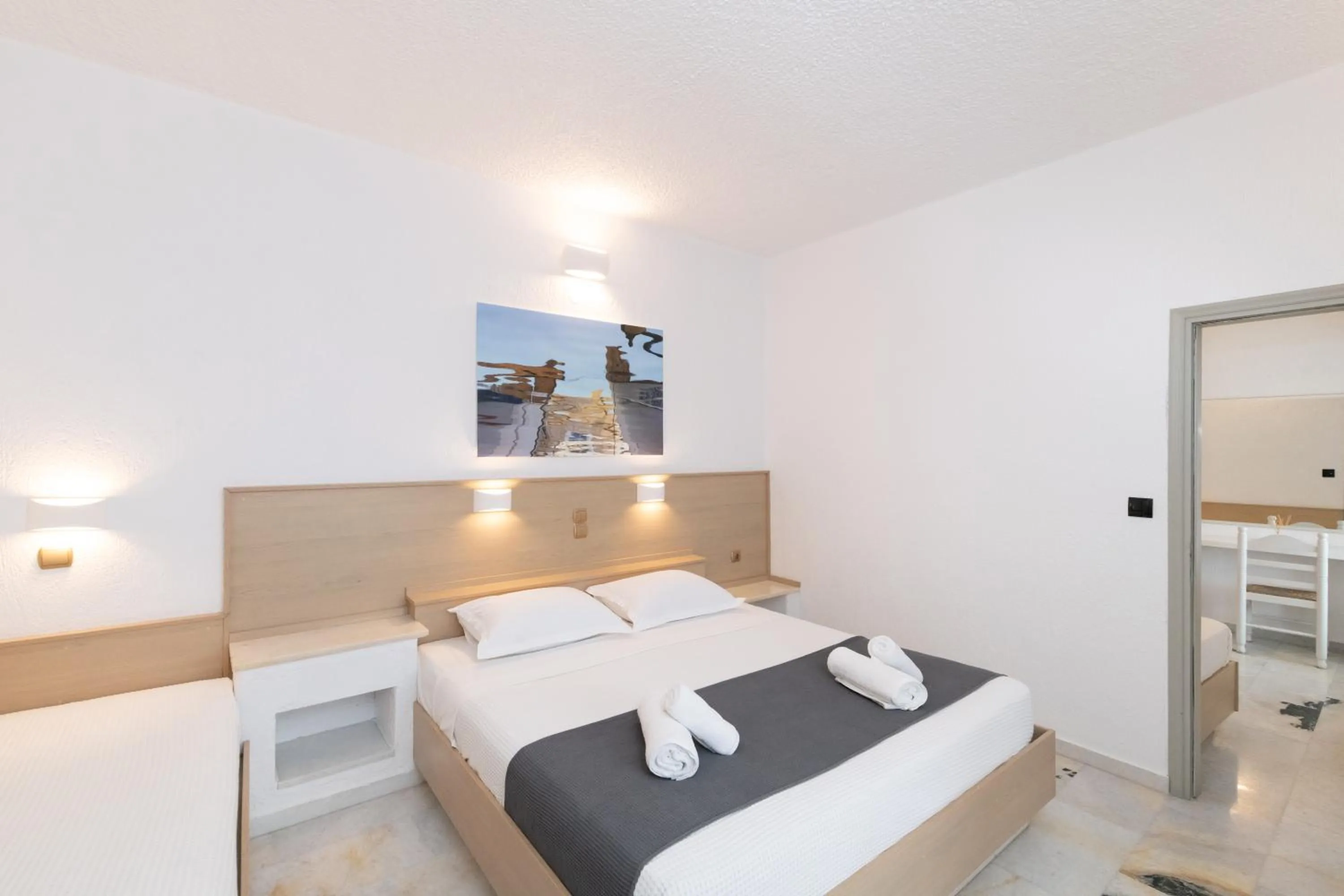 Decorative detail, Bed in Sunset View Hotel