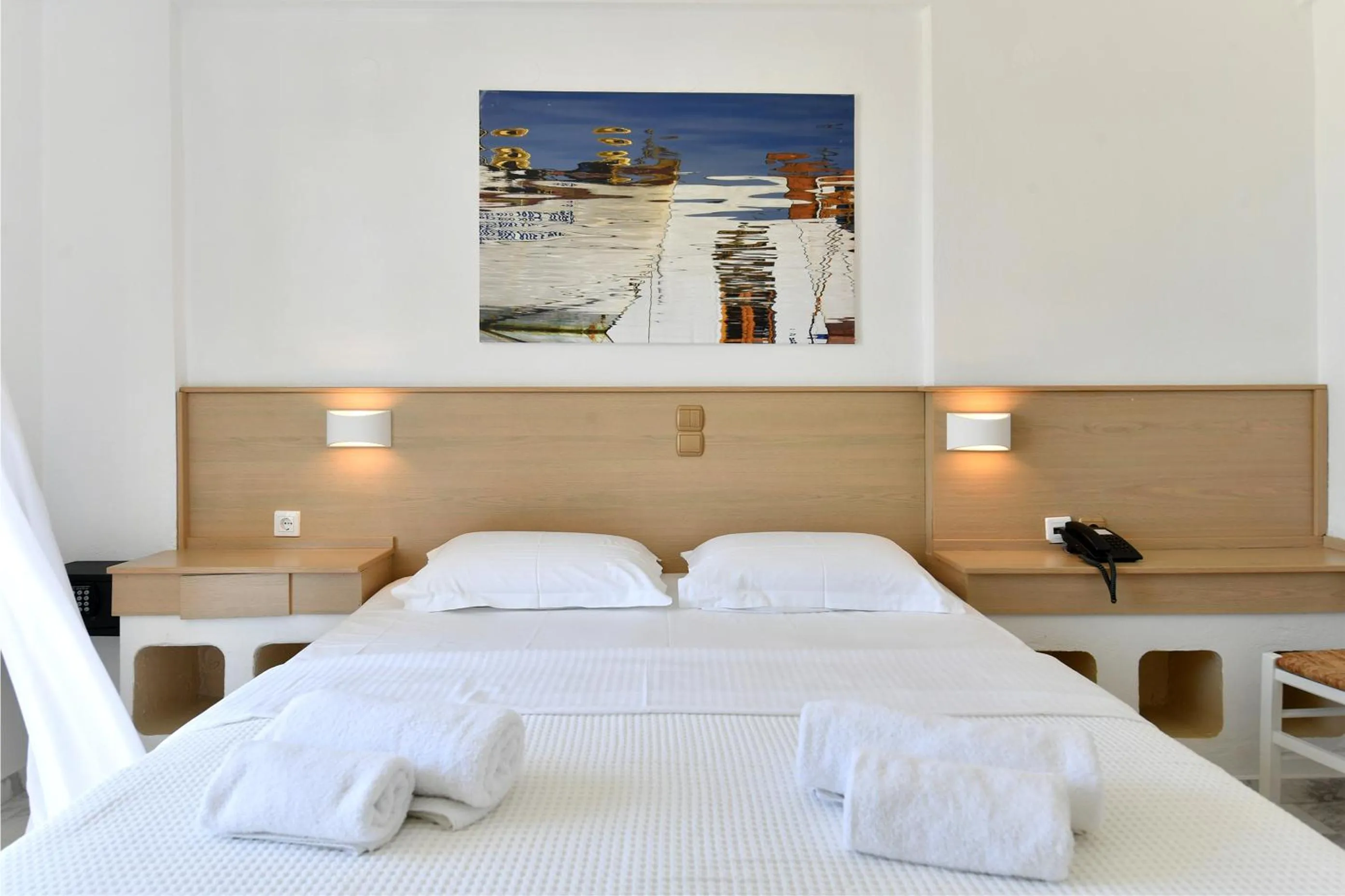 Decorative detail, Bed in Sunset View Hotel