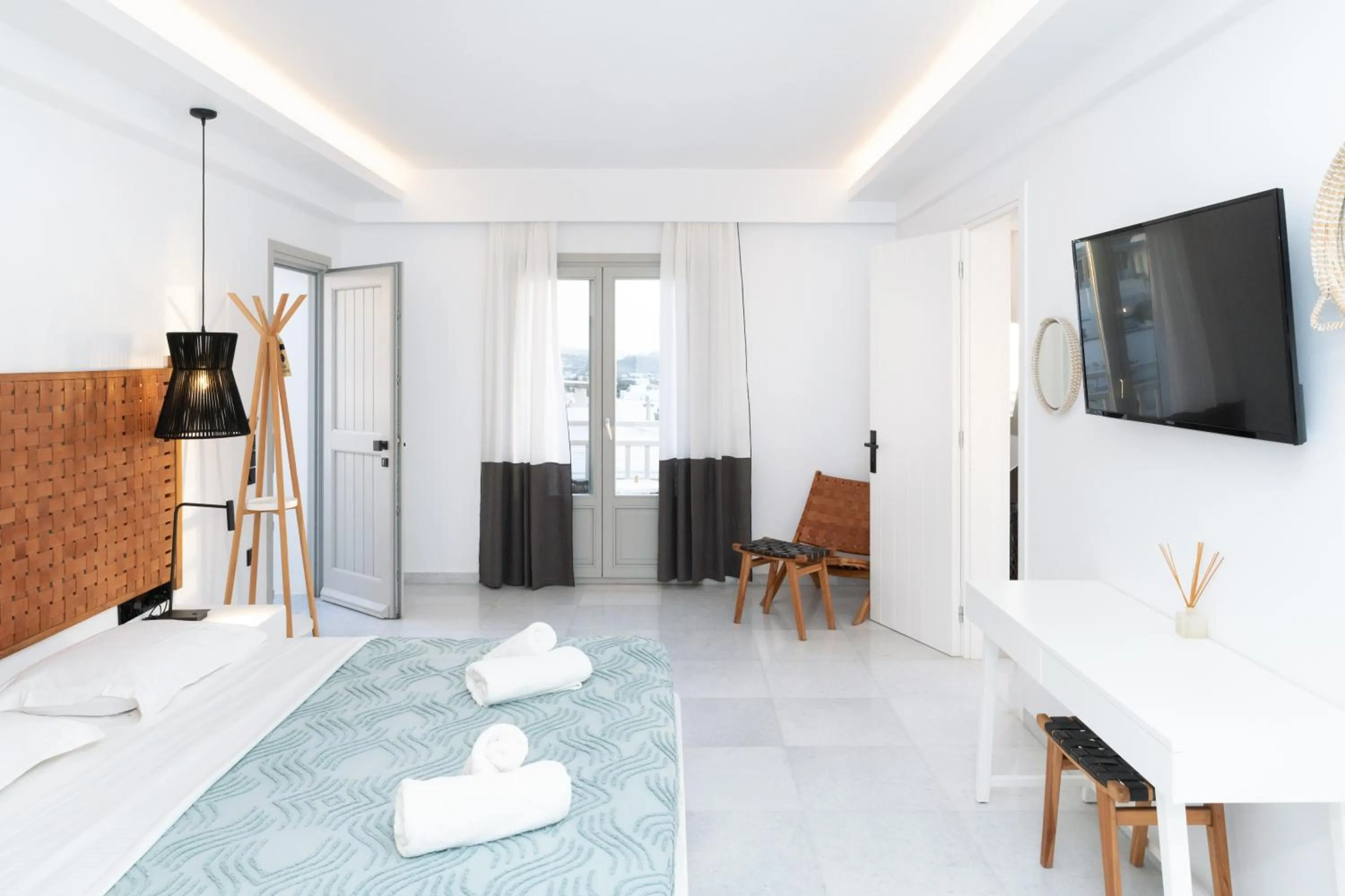 Decorative detail, Bed in Sunset View Hotel