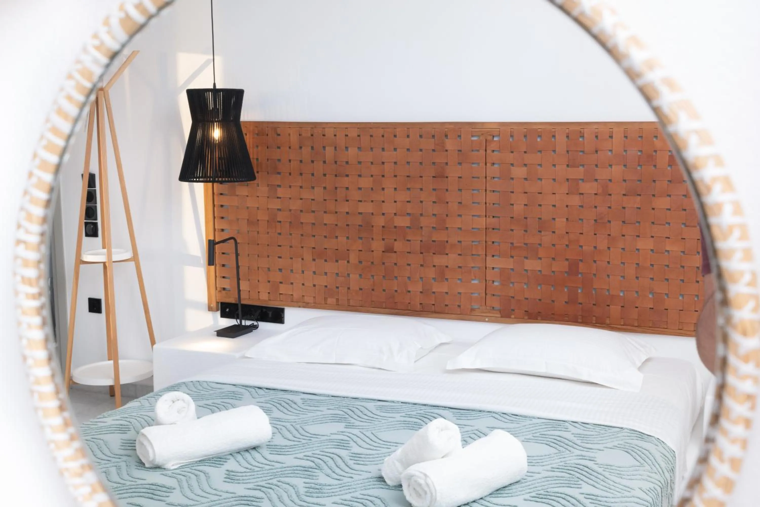 Decorative detail, Bed in Sunset View Hotel