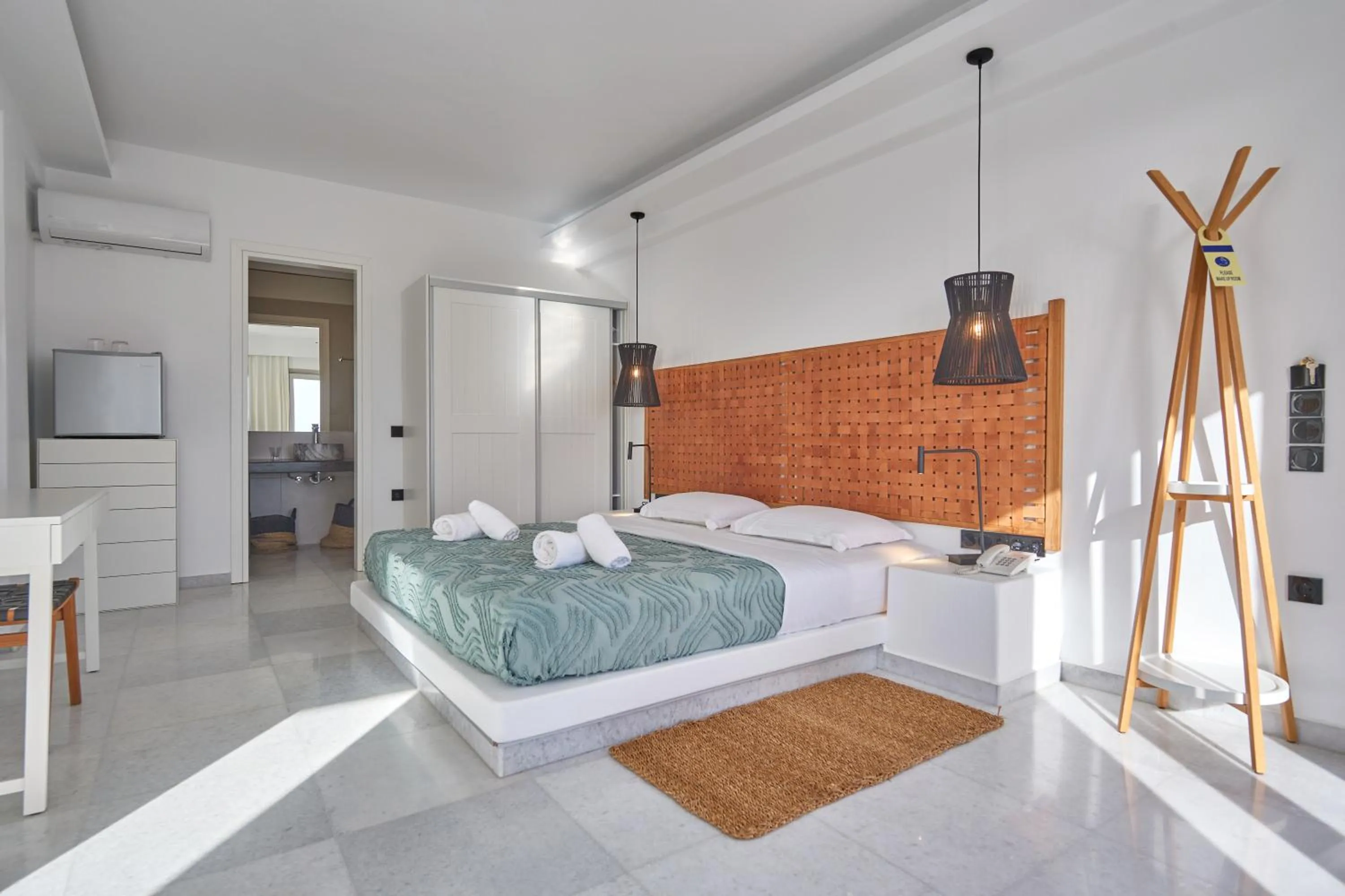 Decorative detail, Bed in Sunset View Hotel