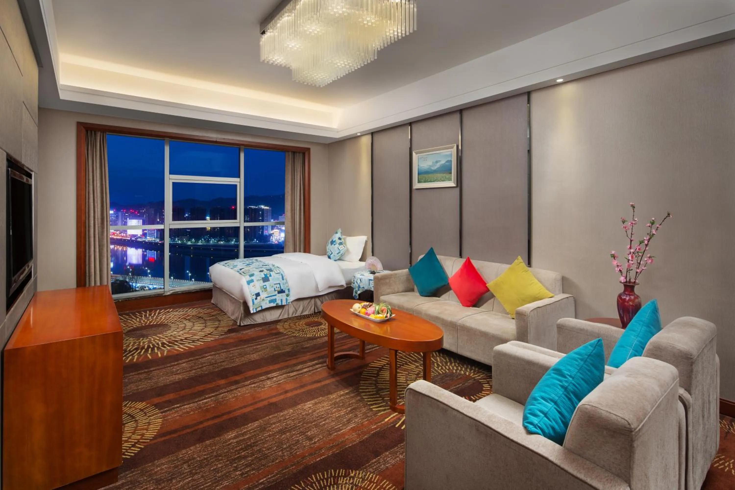 Living room in Zhangjiajie Huatian Hotel