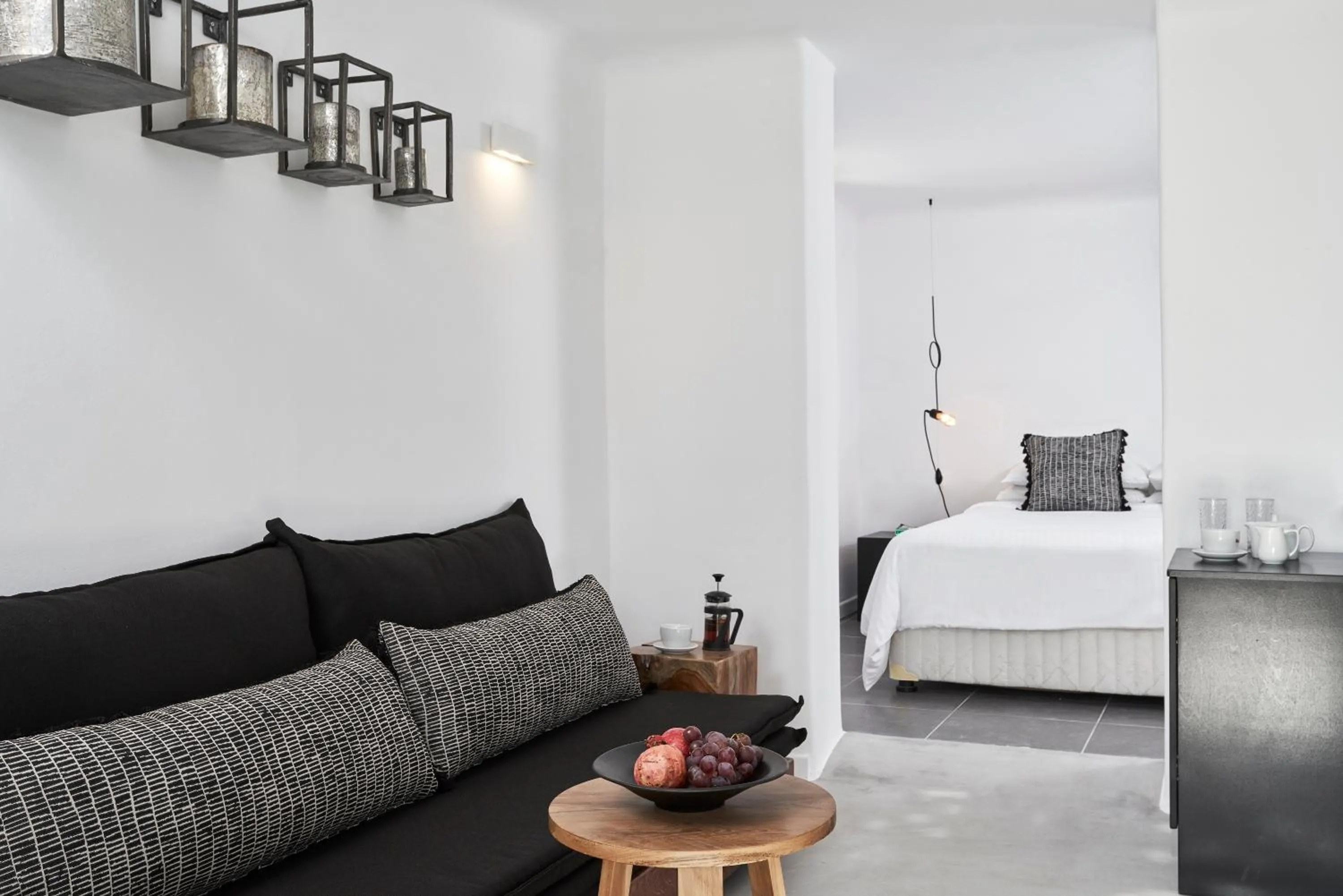 Seating area, Bed in Almyra Guest Houses