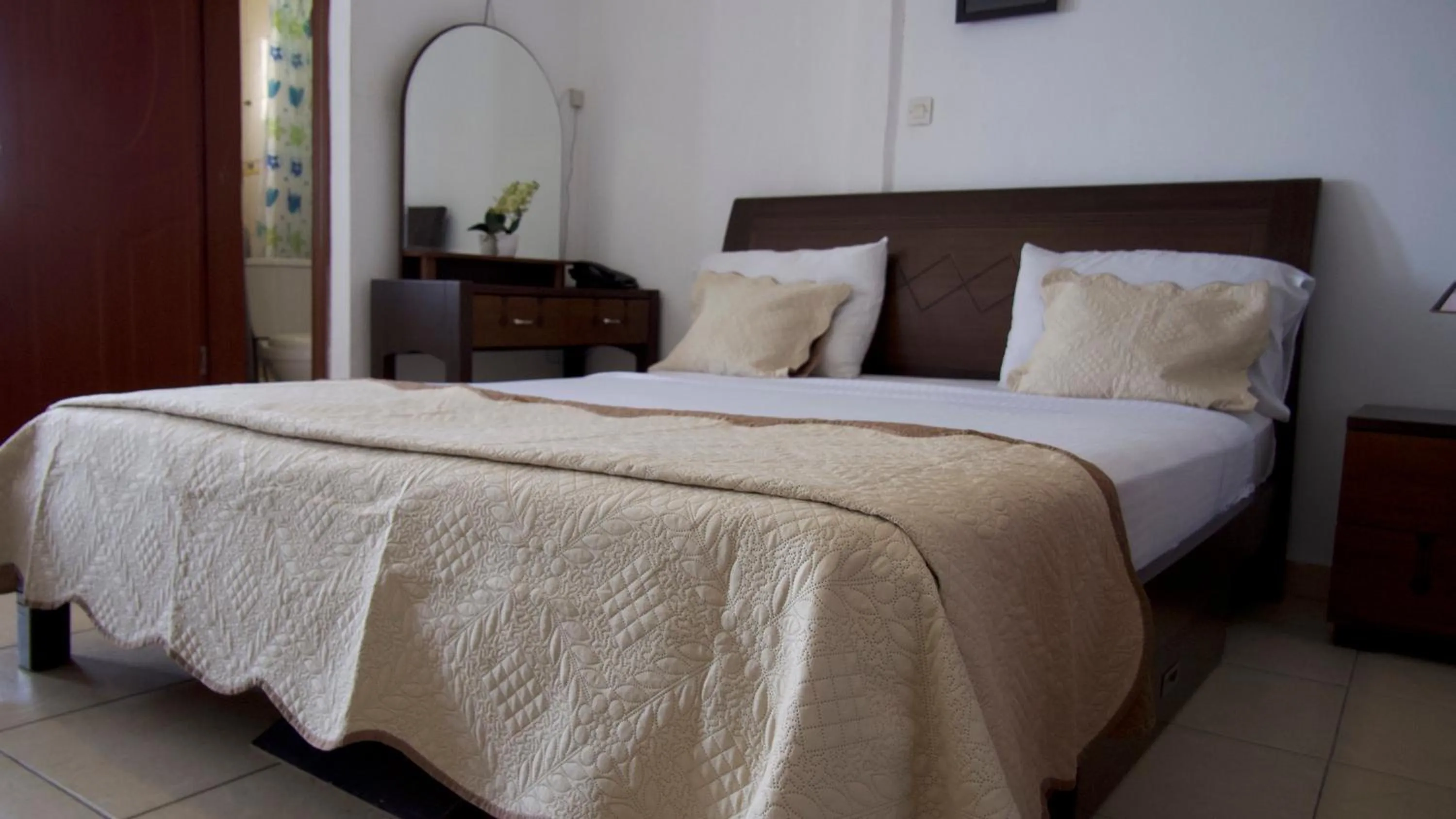 Bed in Océanis Hotel