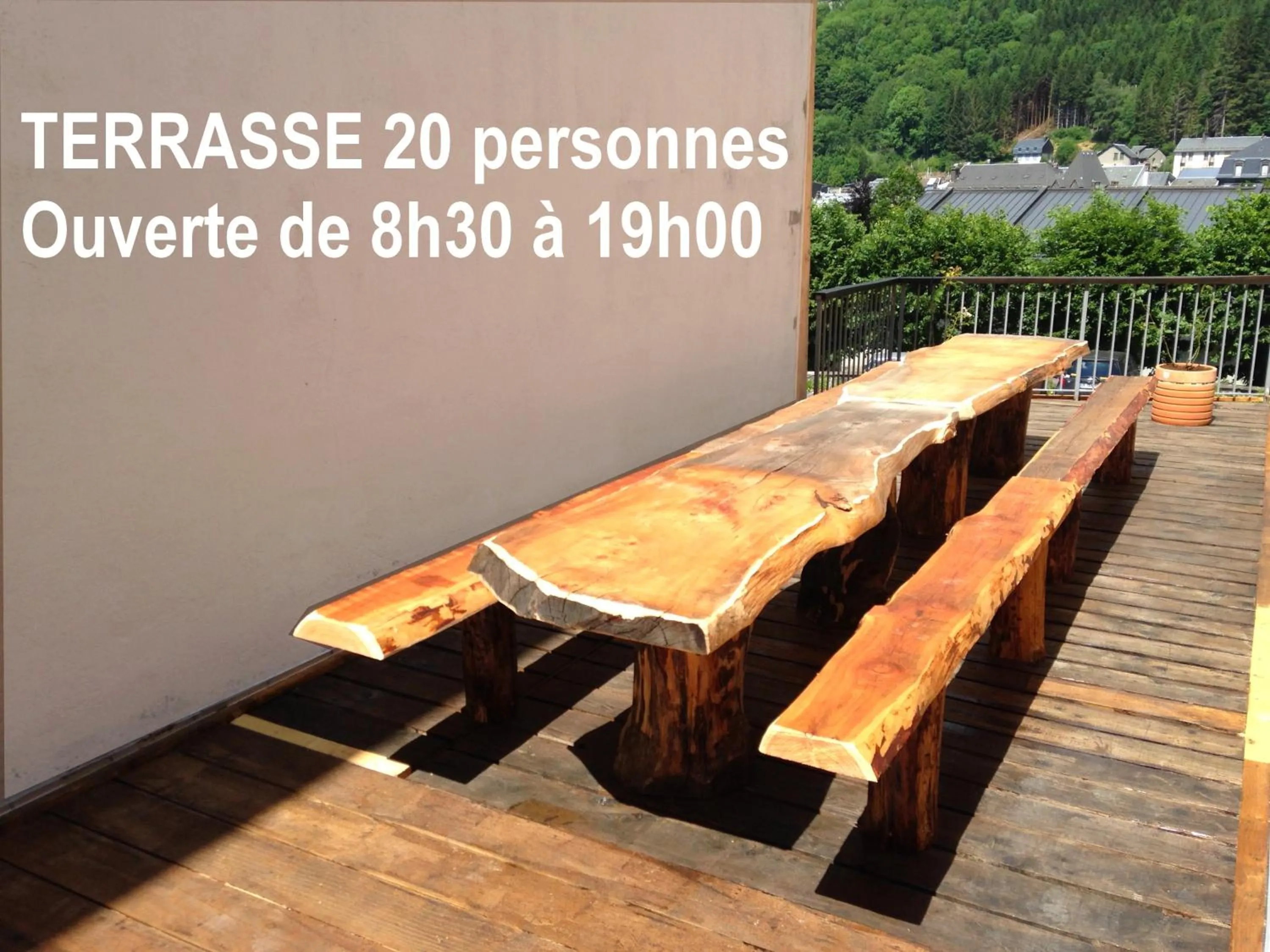 Patio in Hébergement Artense