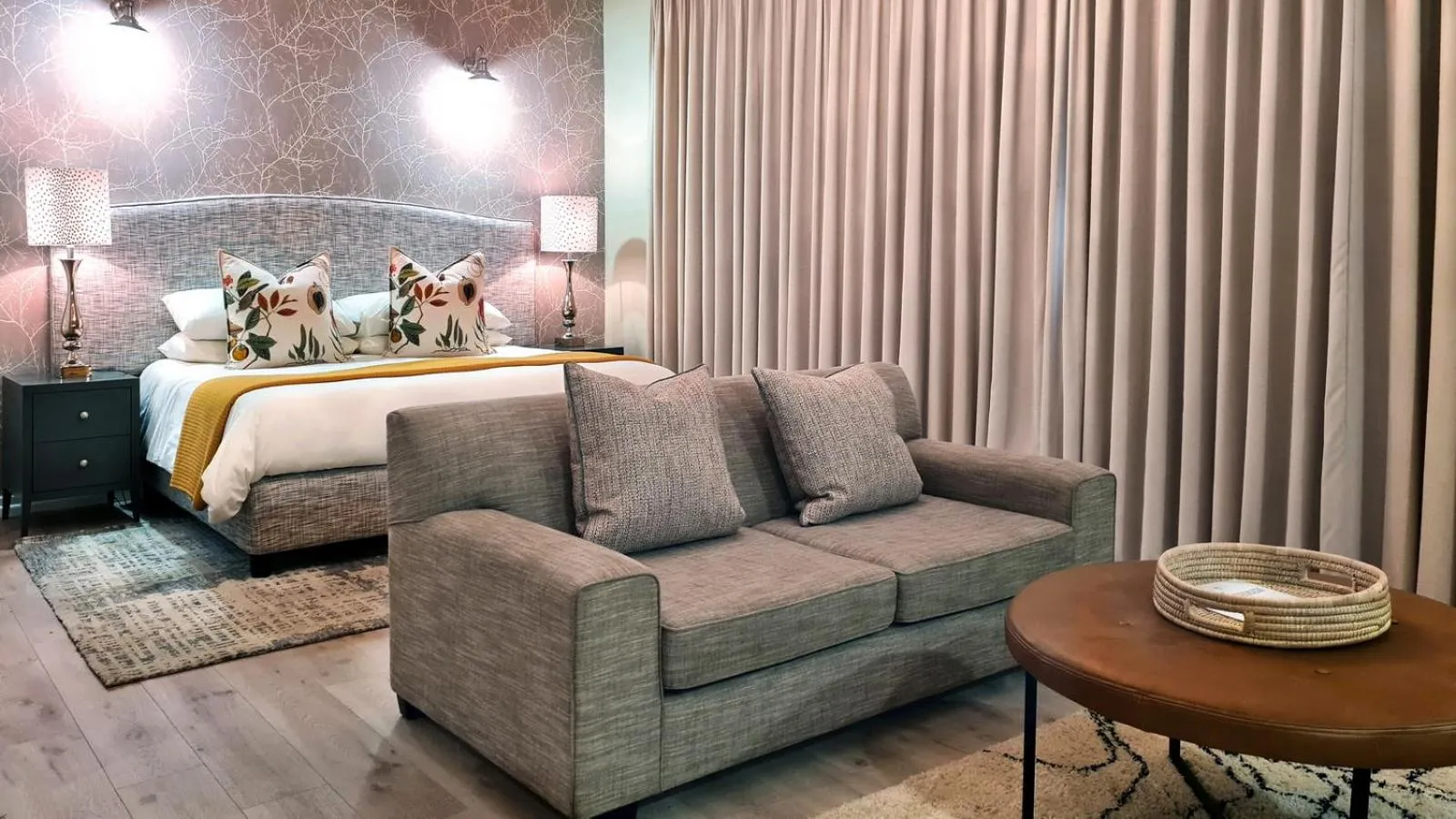 Bed in Lavender Farm Boutique Guest House