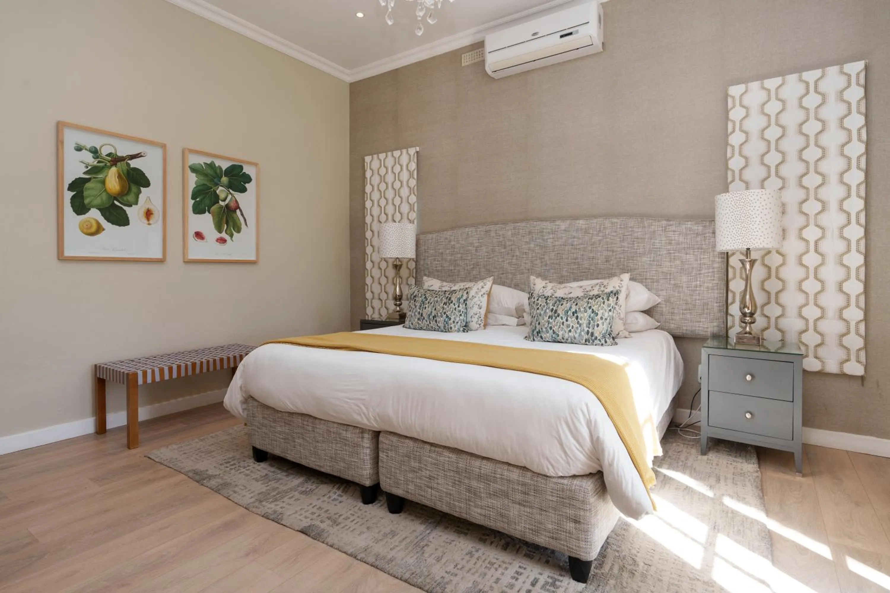 Bed in Lavender Farm Boutique Guest House