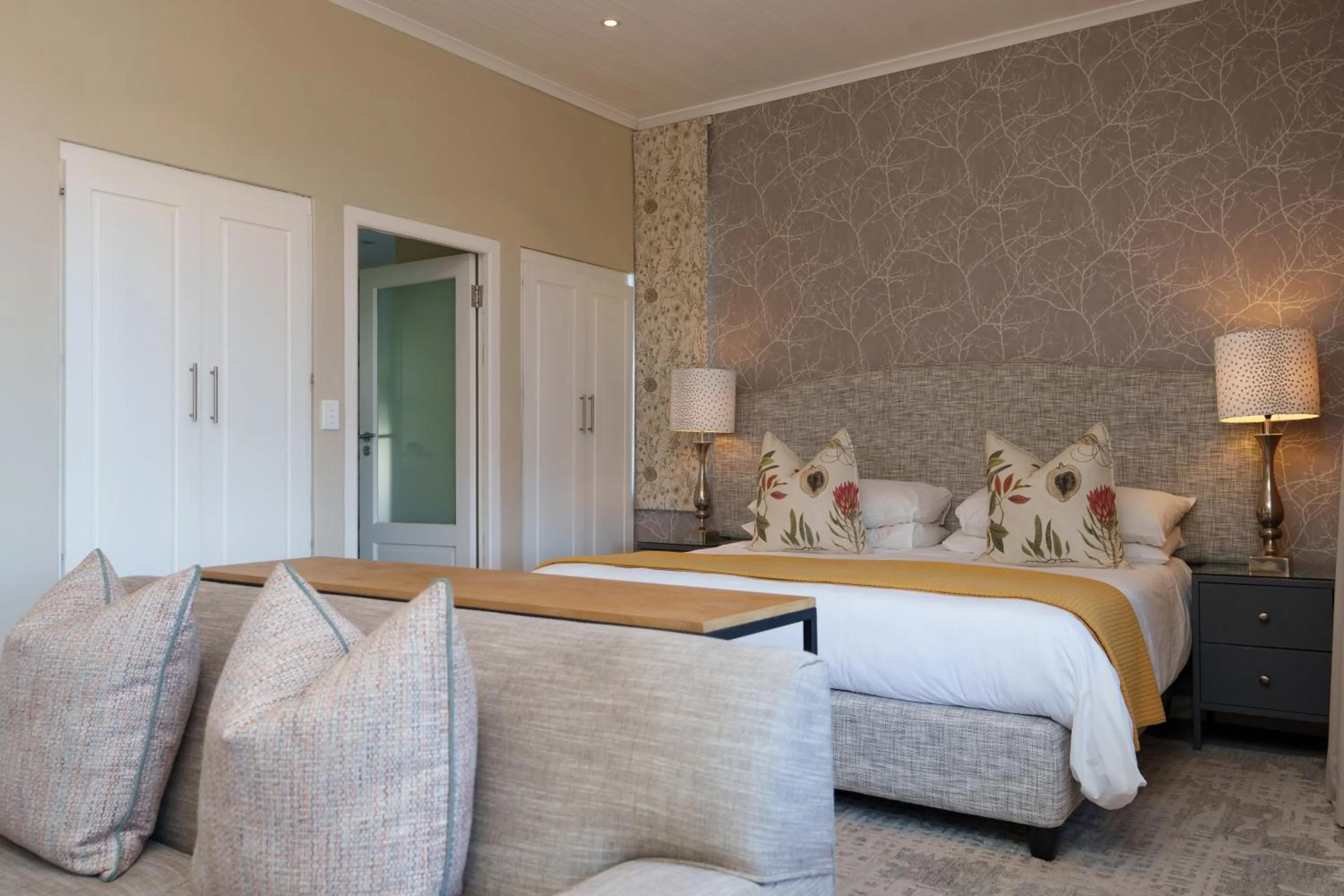 Bed in Lavender Farm Boutique Guest House