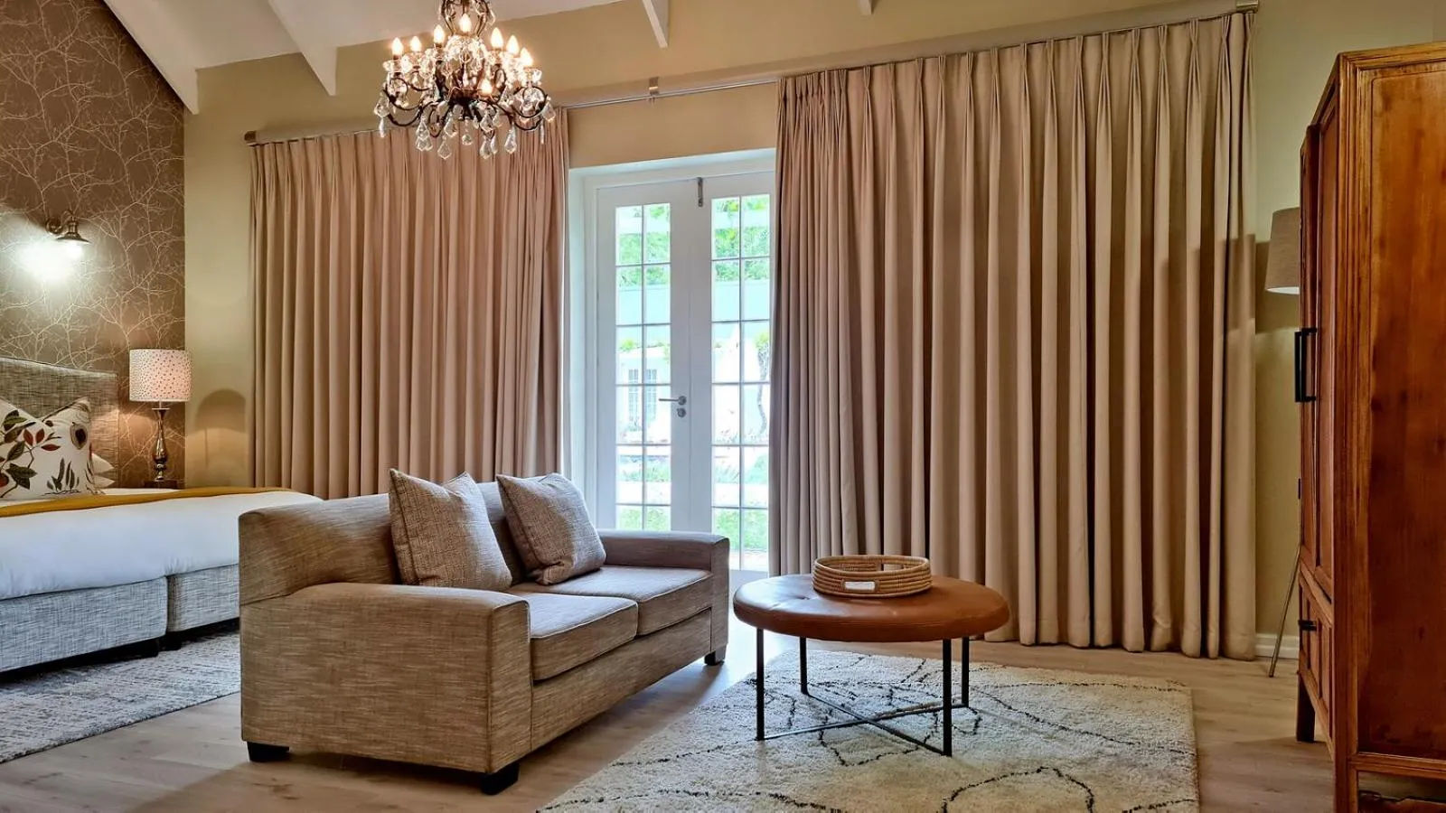 Bed in Lavender Farm Boutique Guest House