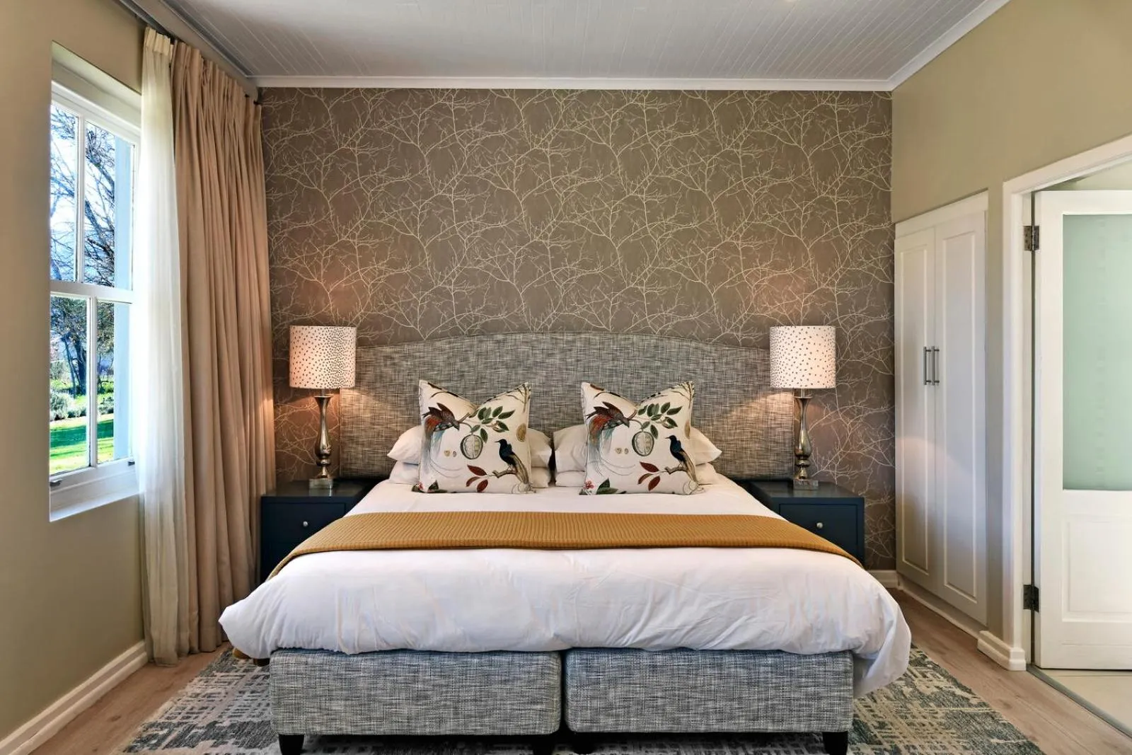 Bed in Lavender Farm Boutique Guest House