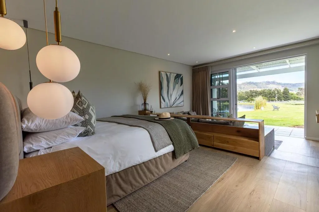 Bed in Lavender Farm Boutique Guest House