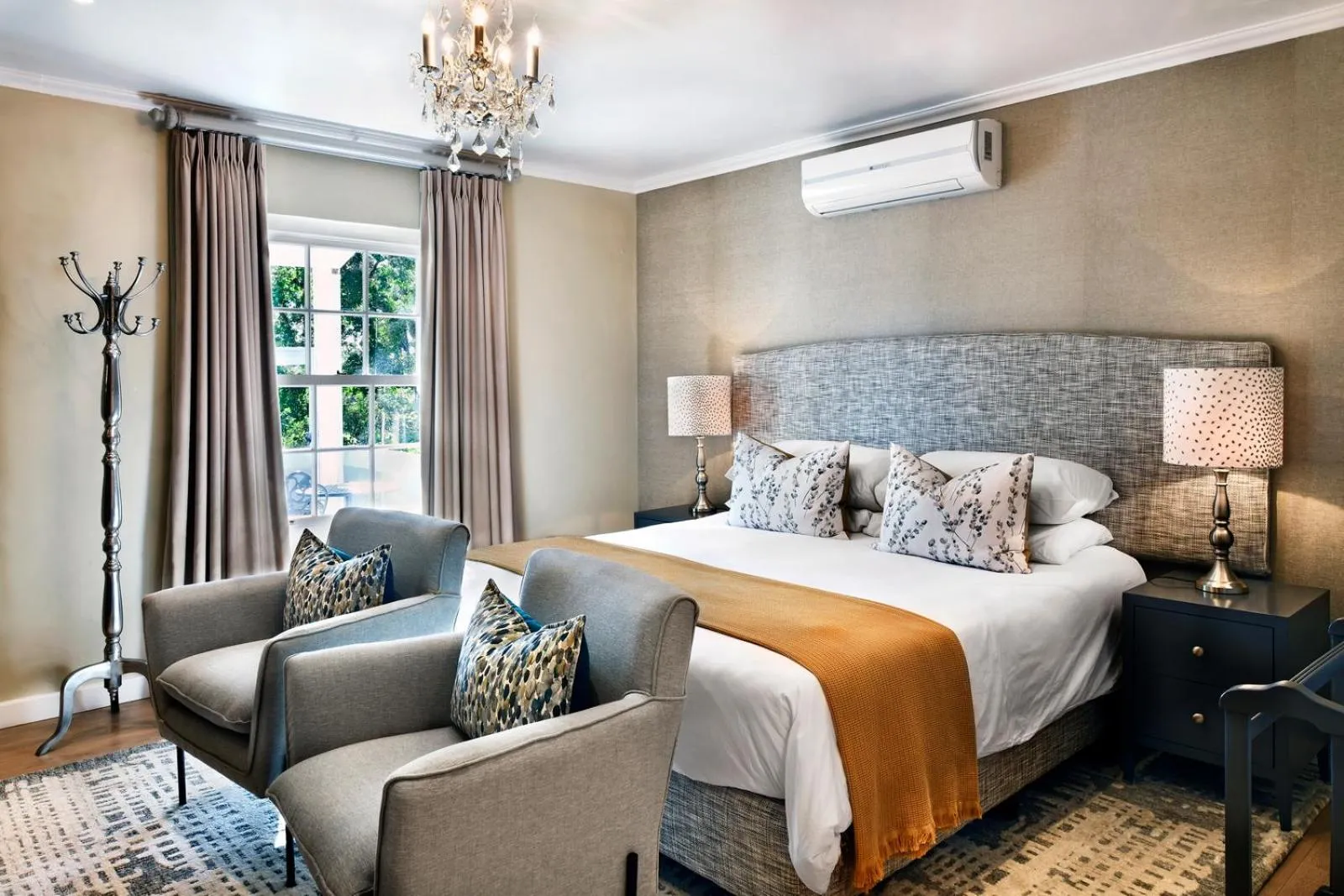 Bed in Lavender Farm Boutique Guest House