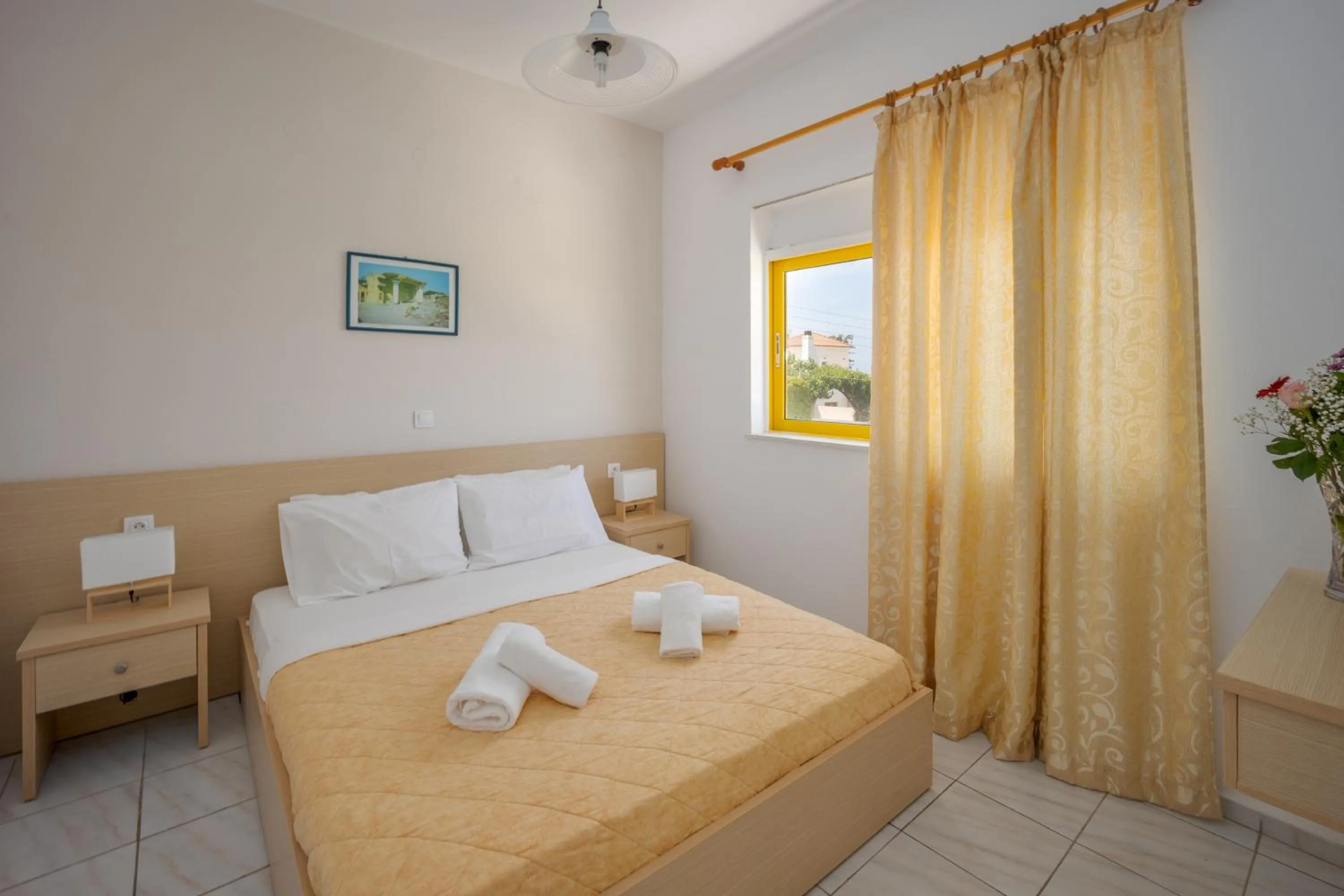 Bed in Cosmi Apts Gouves by Estia