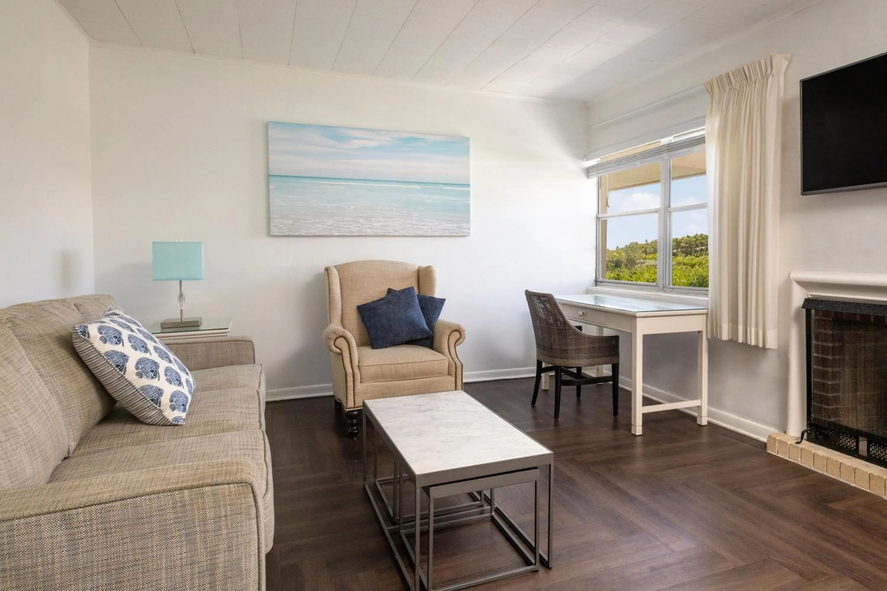 Living room in Delray Breakers on the Ocean