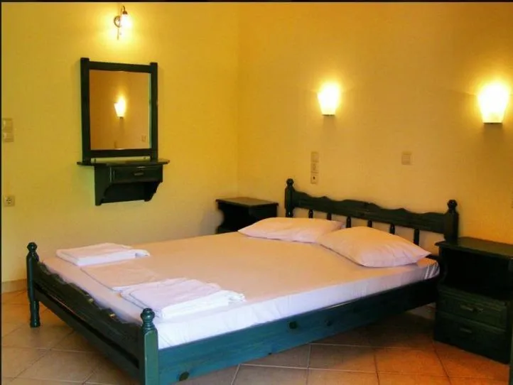 Bed in Odysseia Apartments