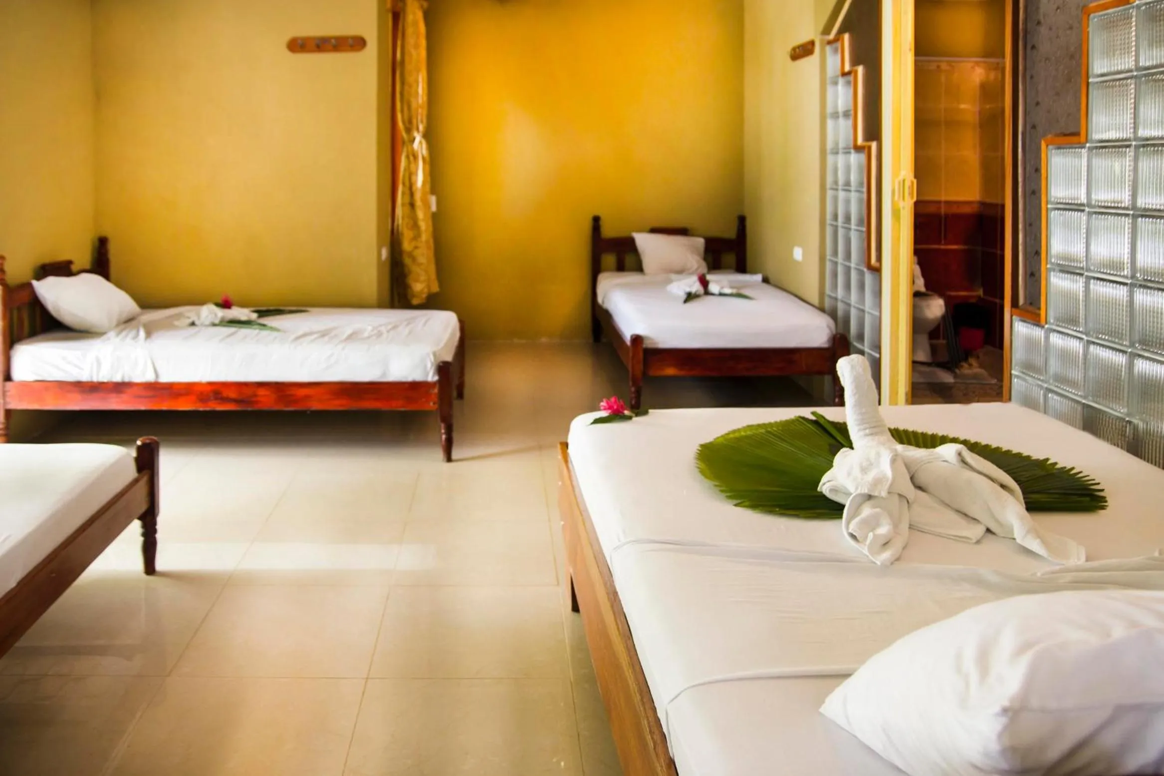 Bed in Hotel Rancho Corcovado