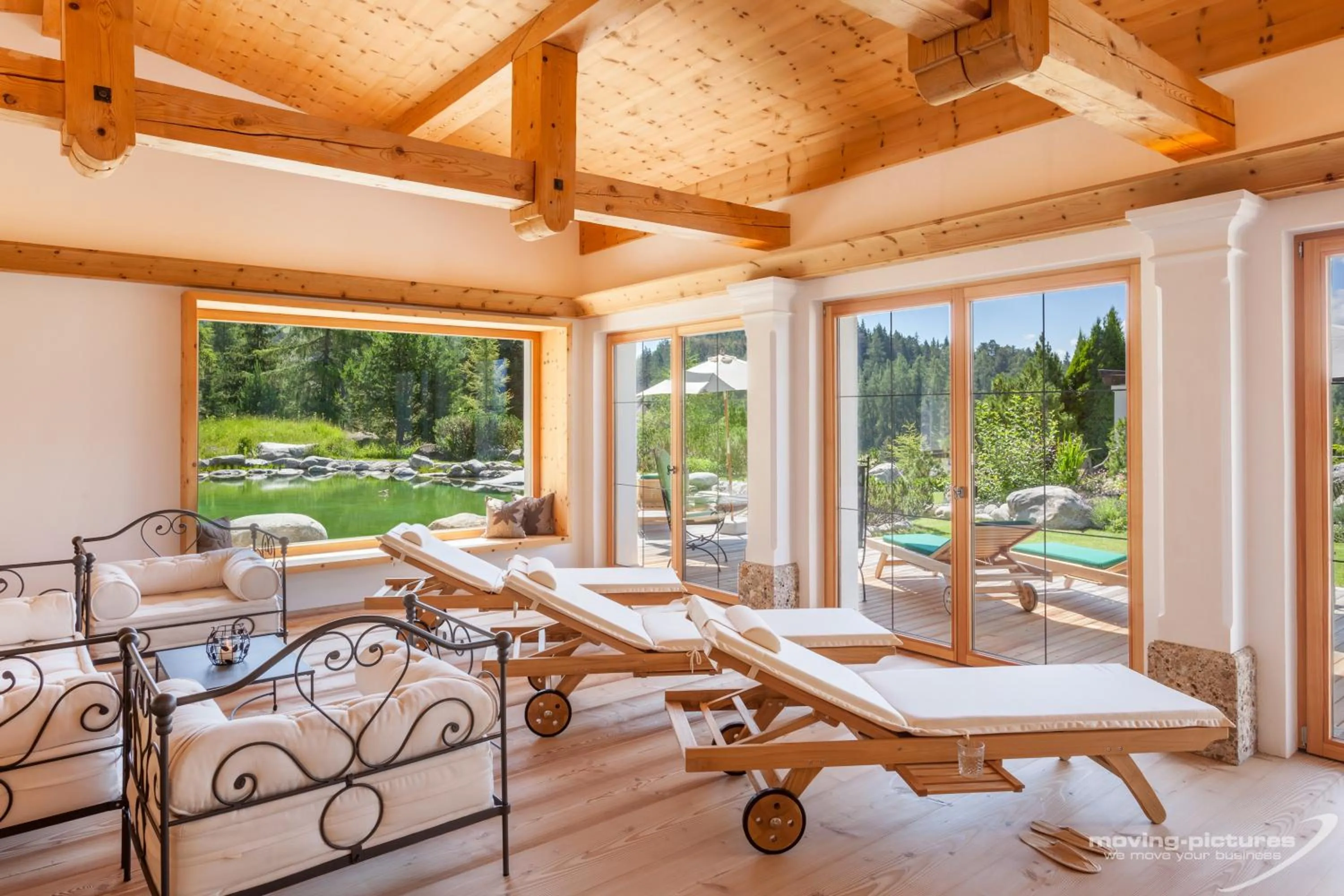 Sauna in Hotel Lärchenhof Natur