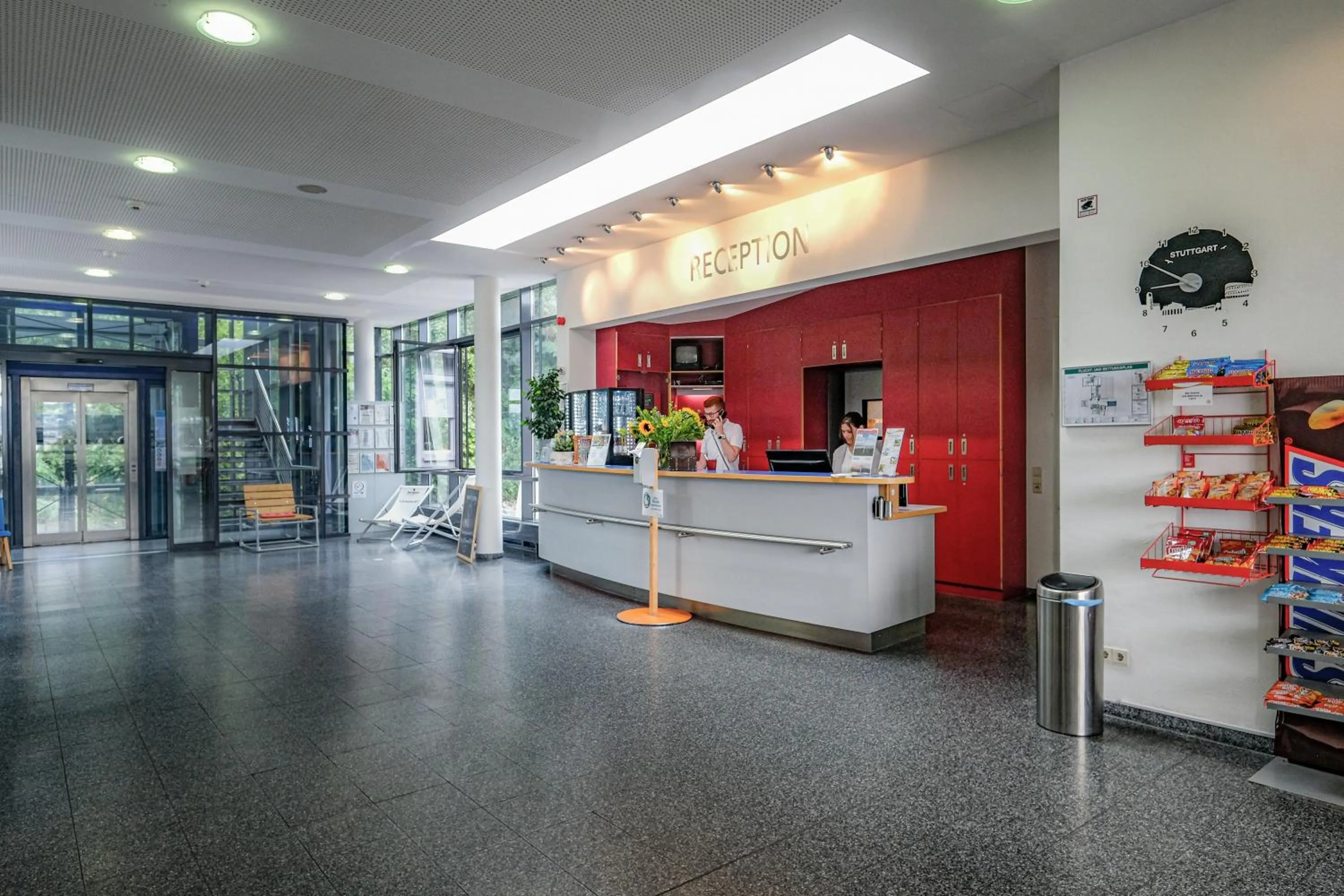 Lobby or reception in Jugendherberge Stuttgart International