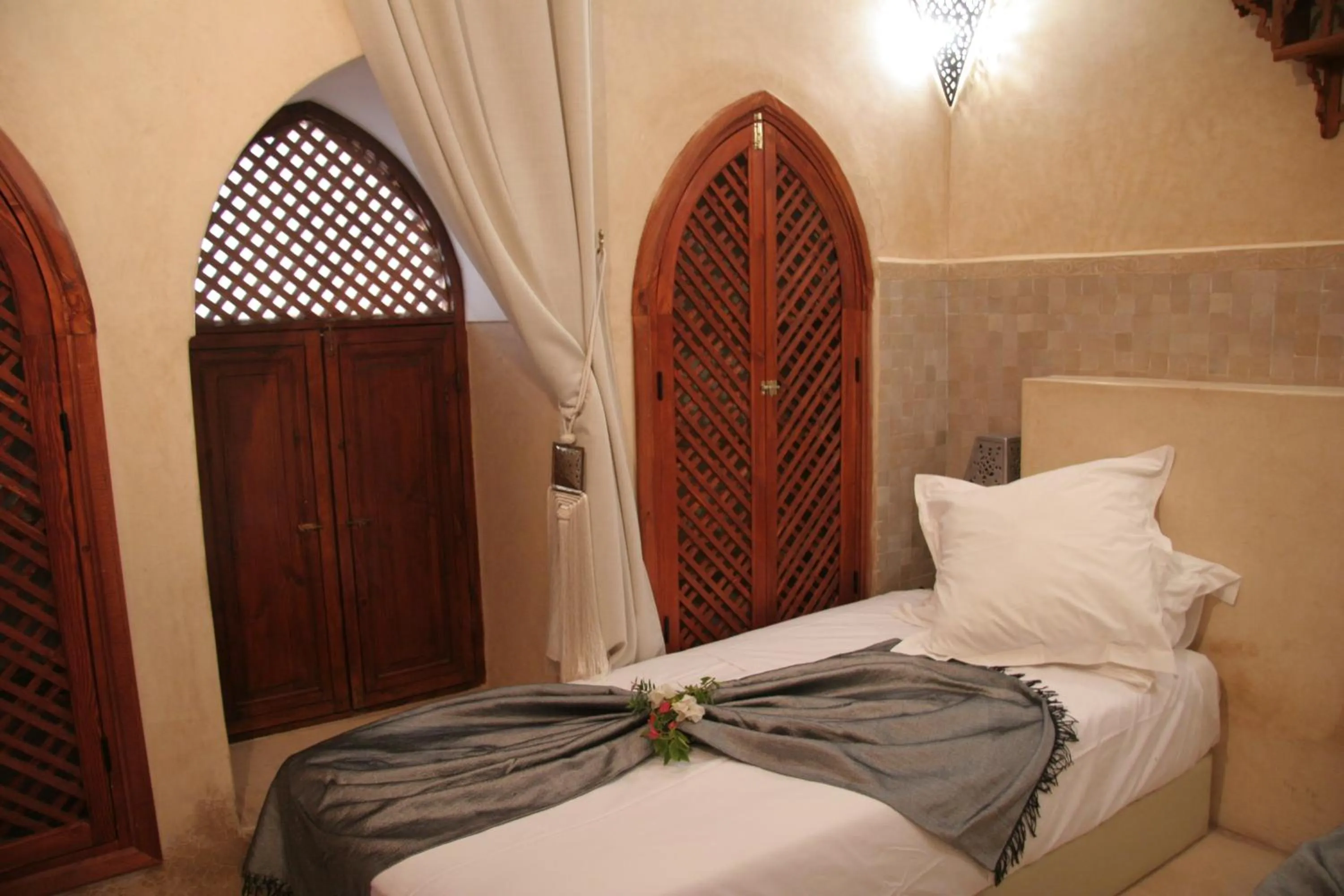 Bed in Riad Zen House