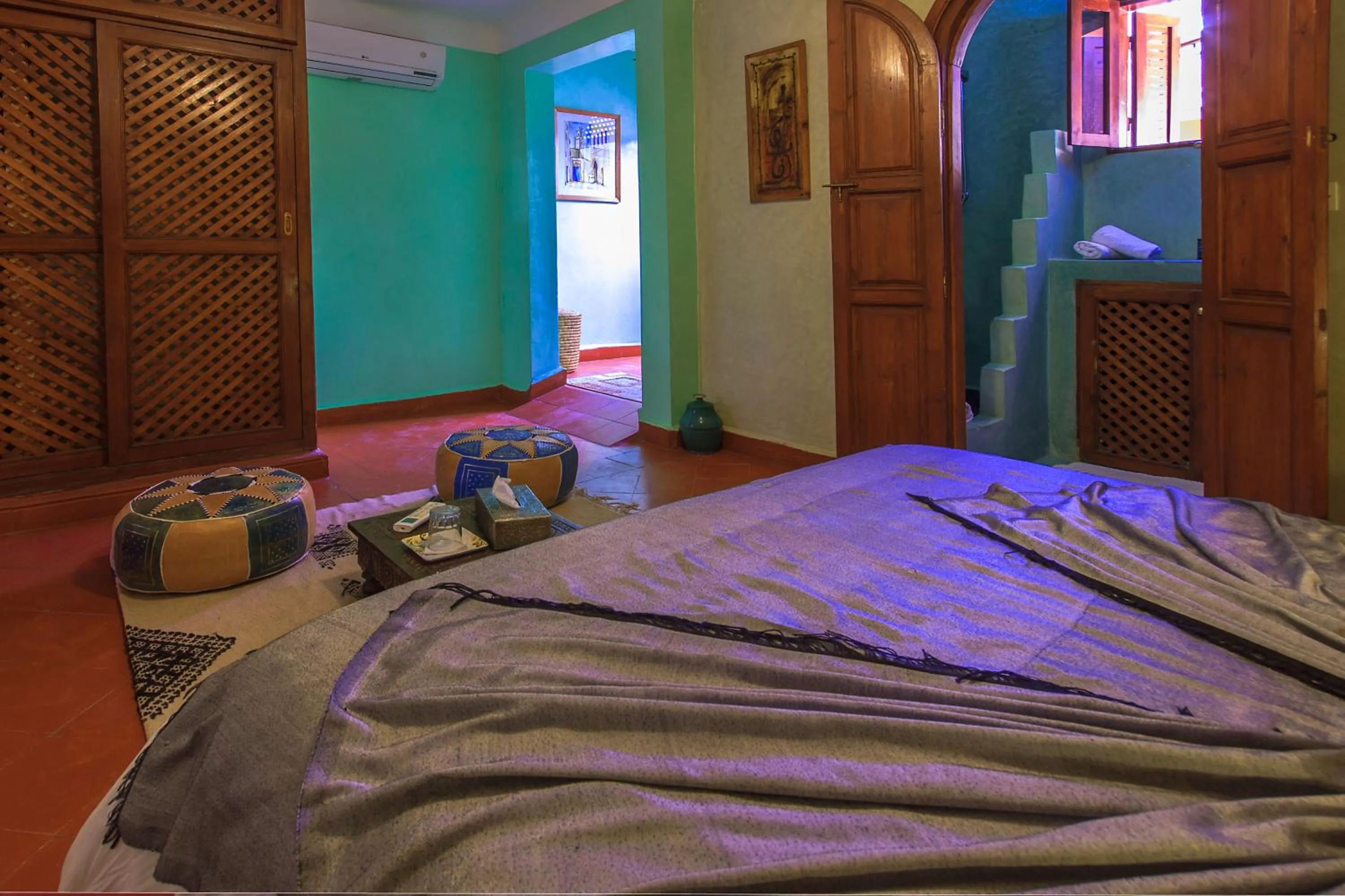 Bedroom, Bed in Riad Zen House