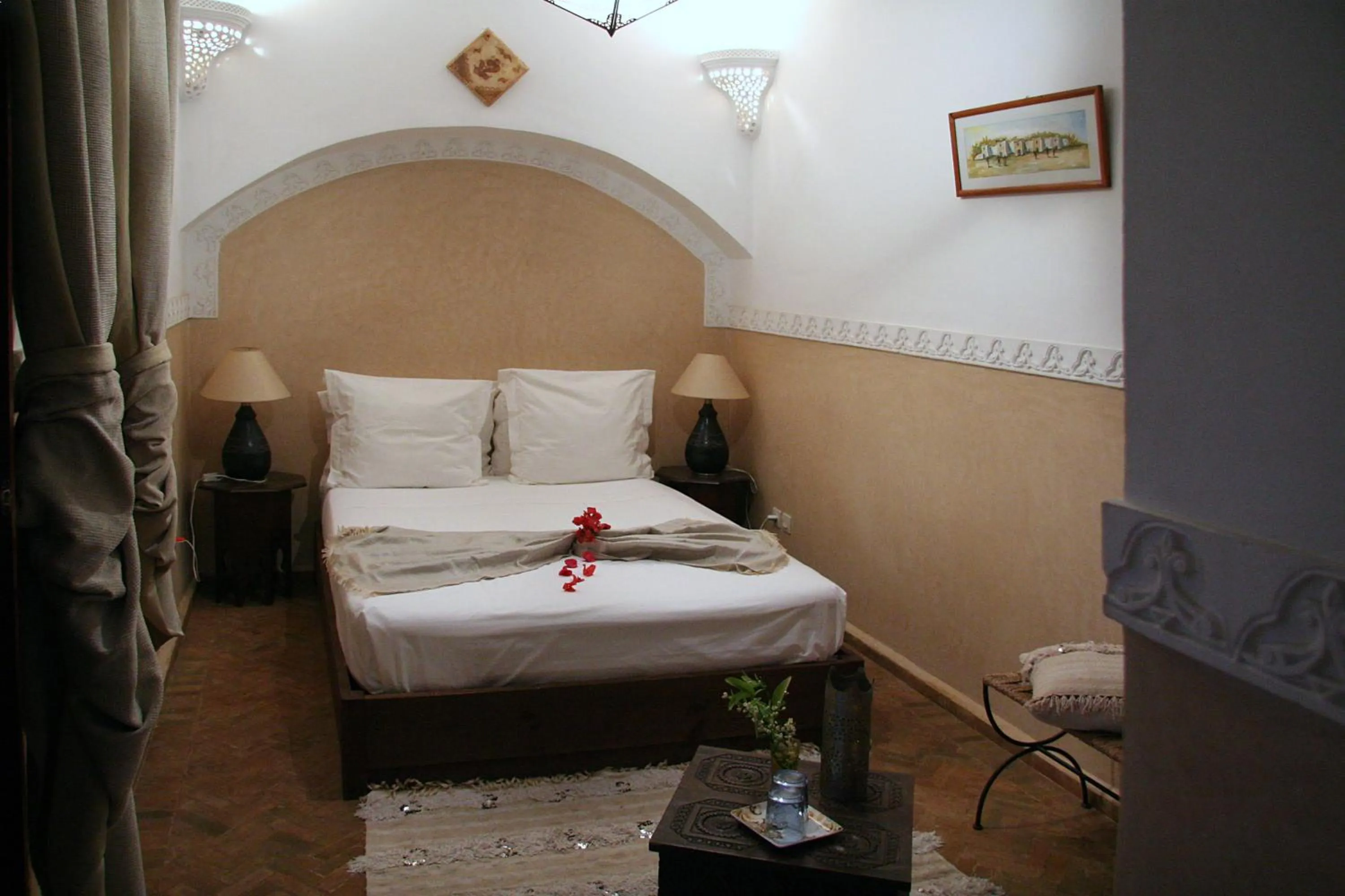 Bed in Riad Zen House