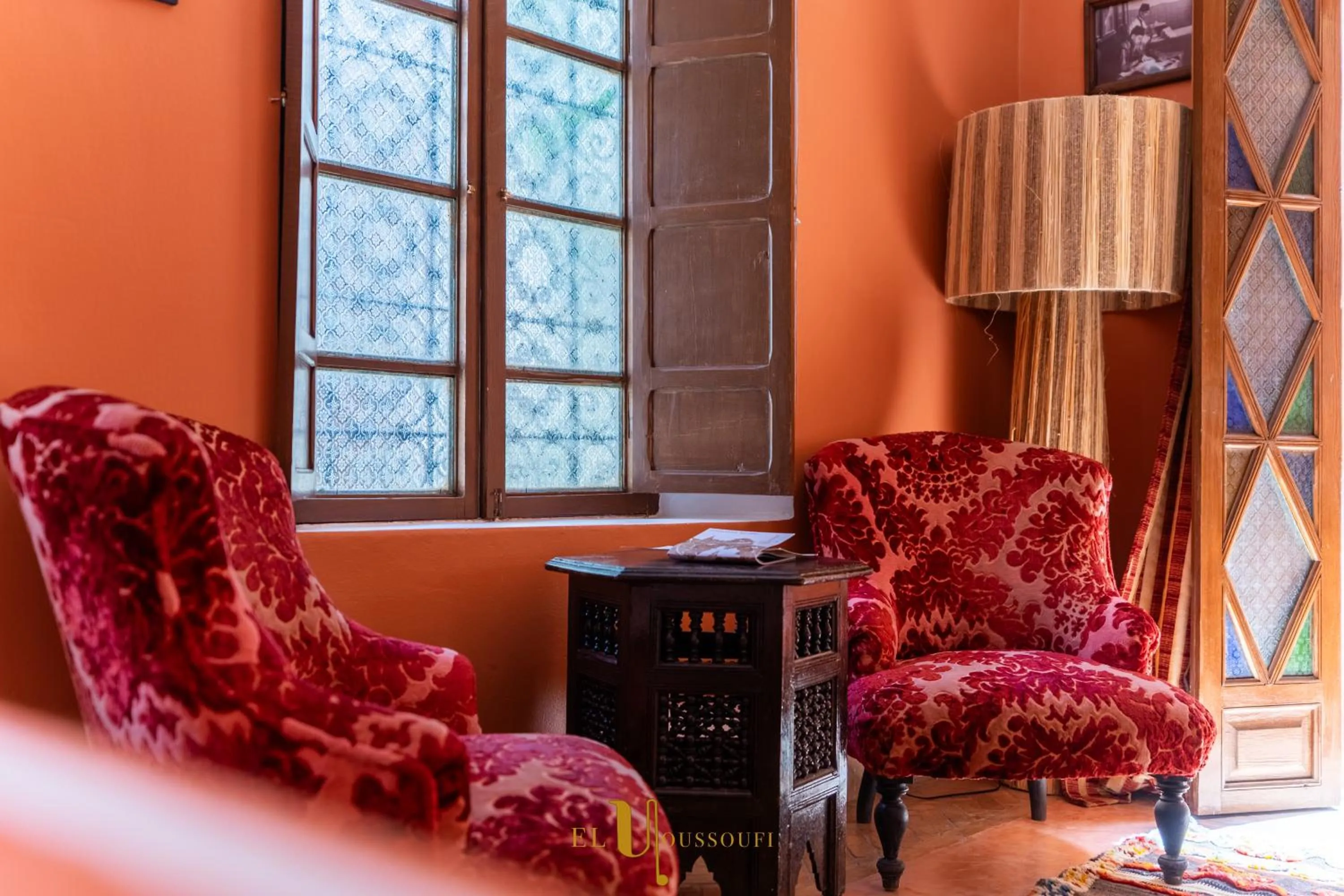 Seating area in Riad El Youssoufi
