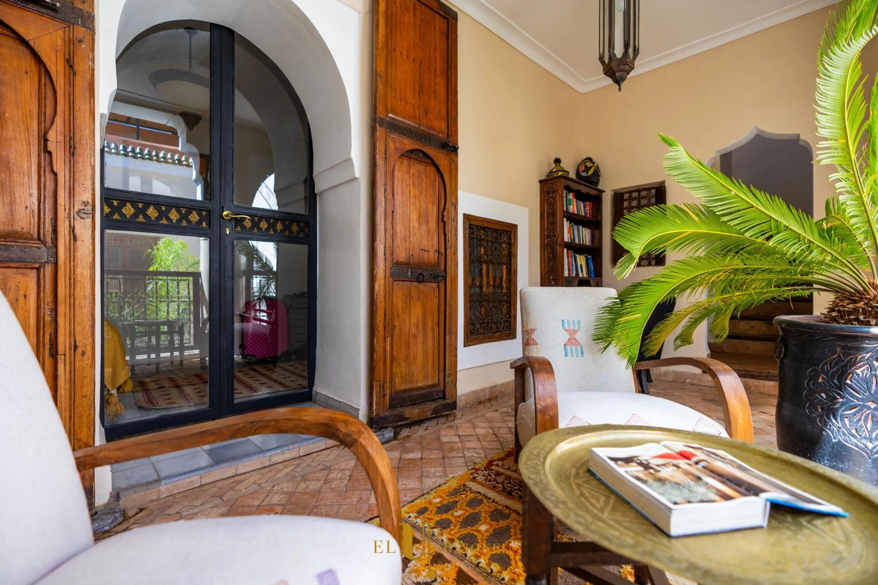 Seating area in Riad El Youssoufi