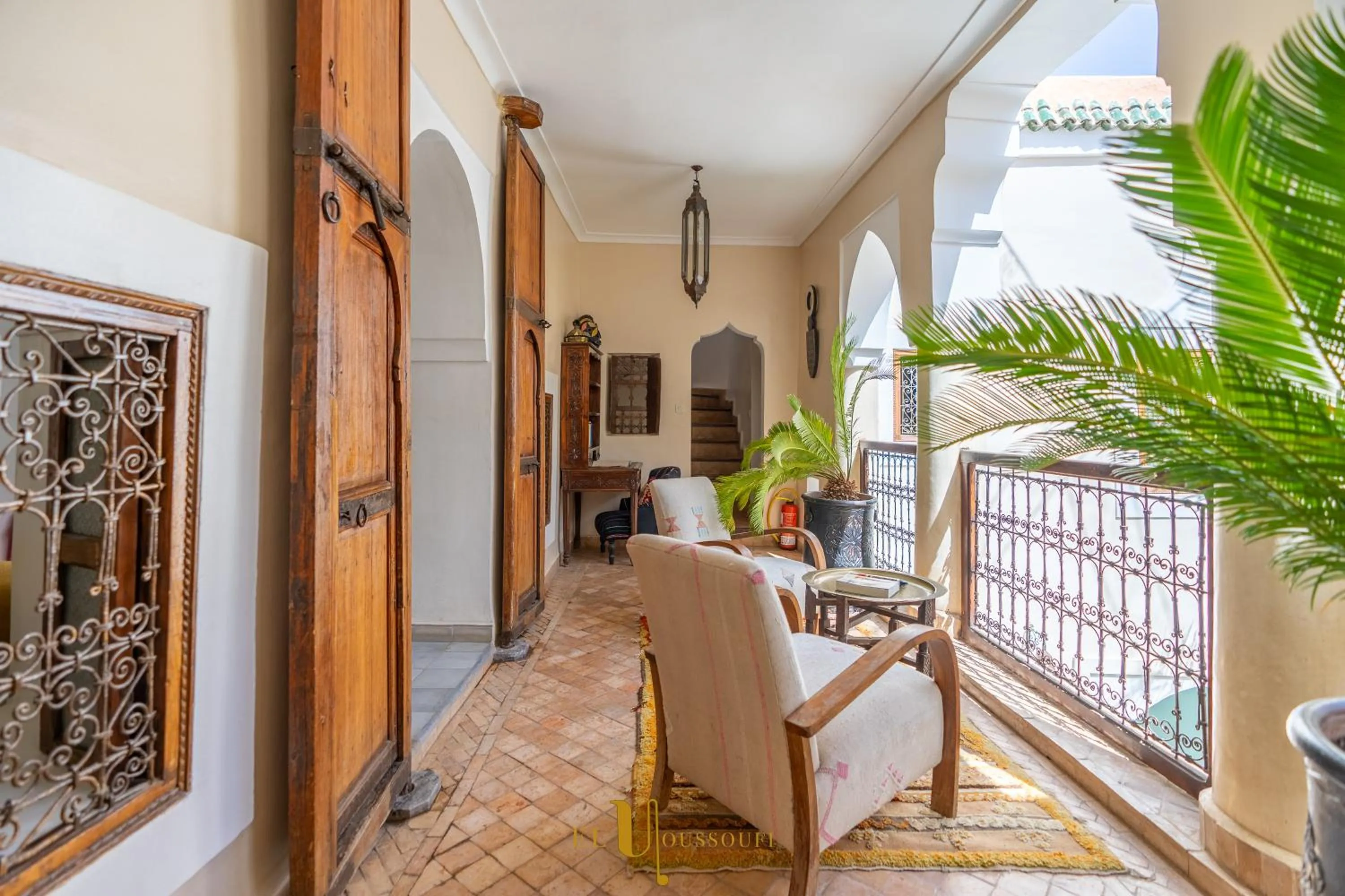 Seating area in Riad El Youssoufi