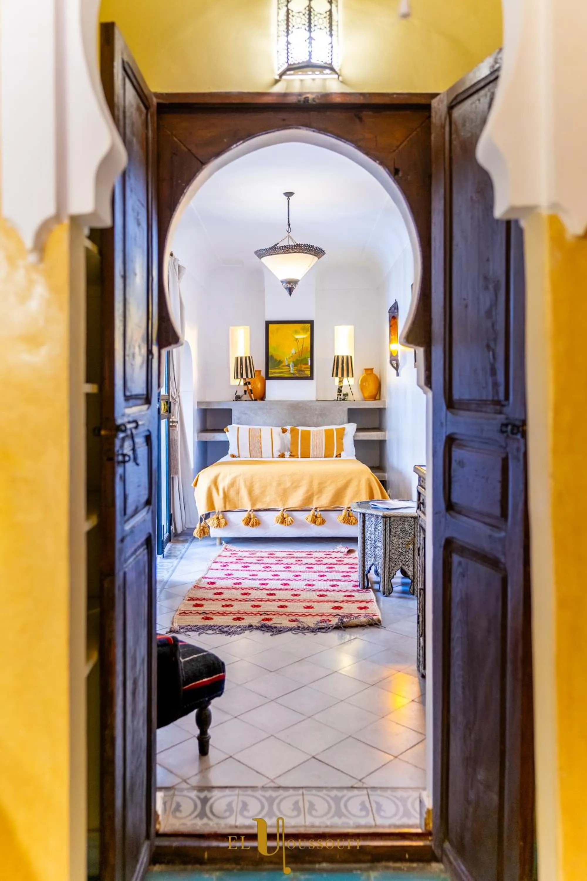 Photo of the whole room, Bed in Riad El Youssoufi