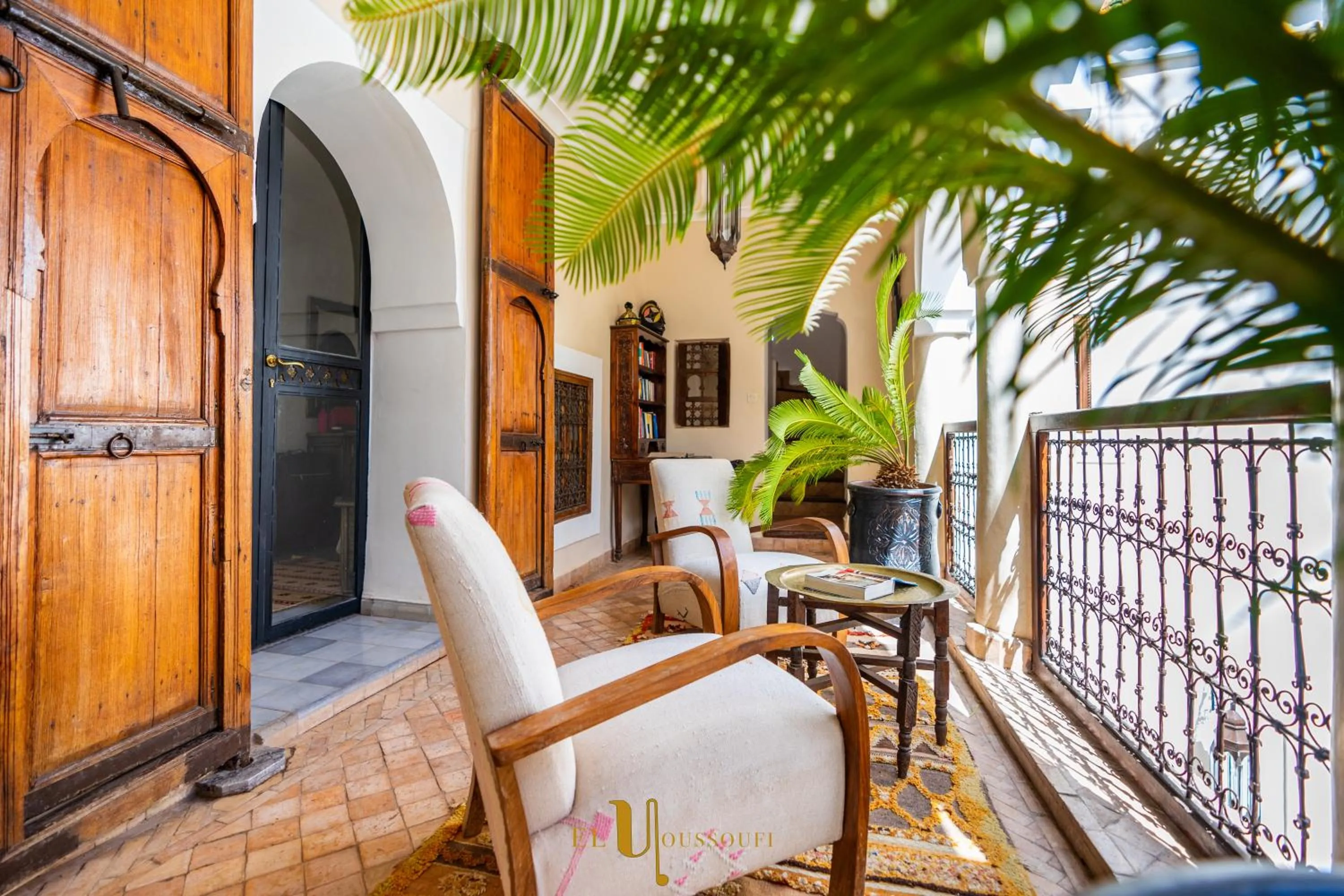 Seating area in Riad El Youssoufi