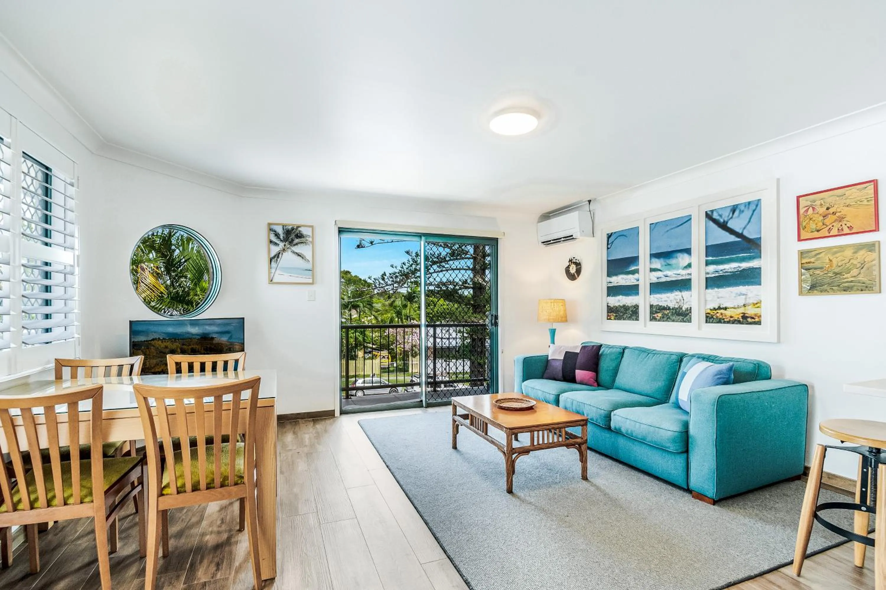 Living room in Beaches Apartments Byron Bay