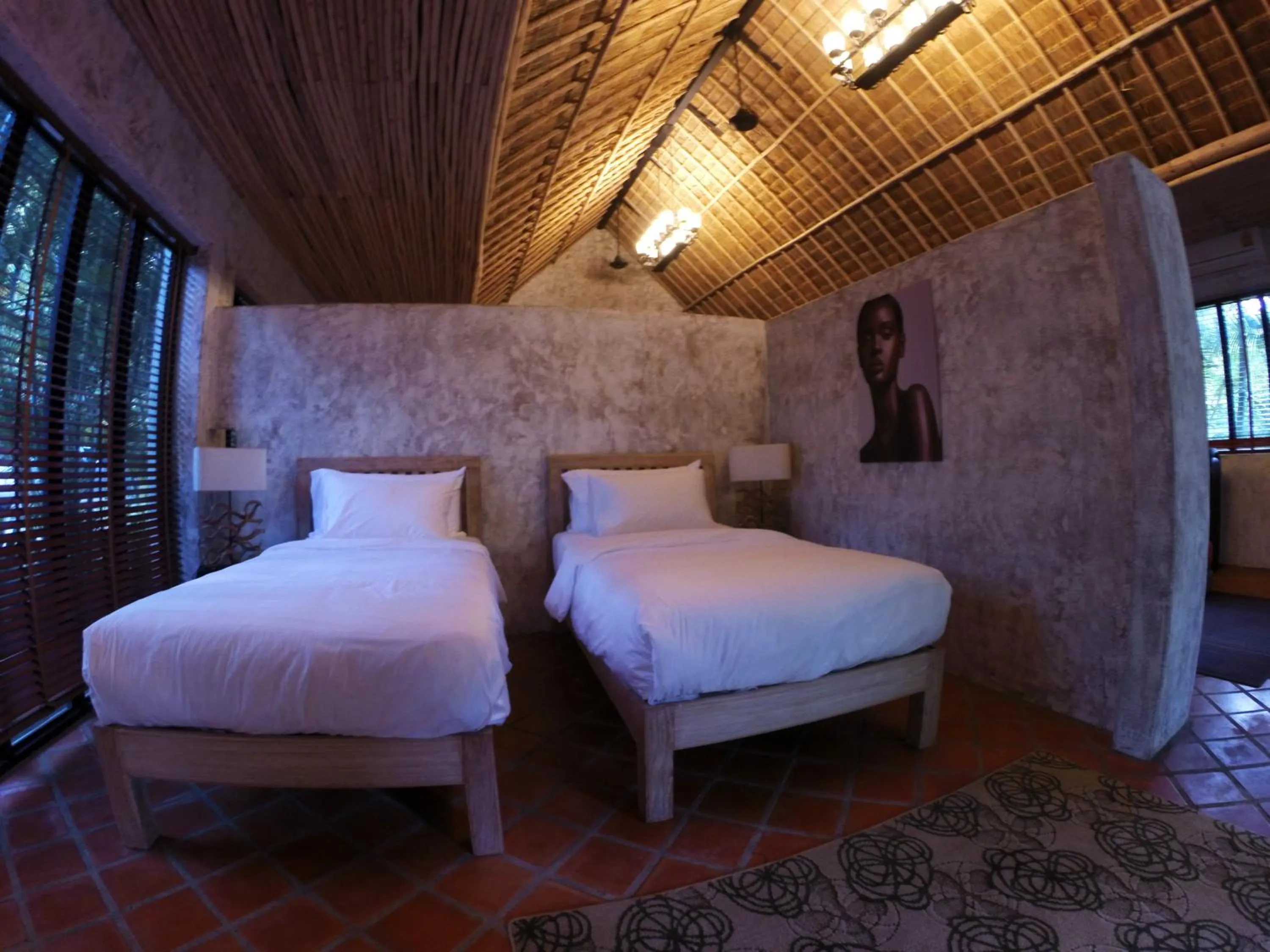 Bed in Baanpong Lodge
