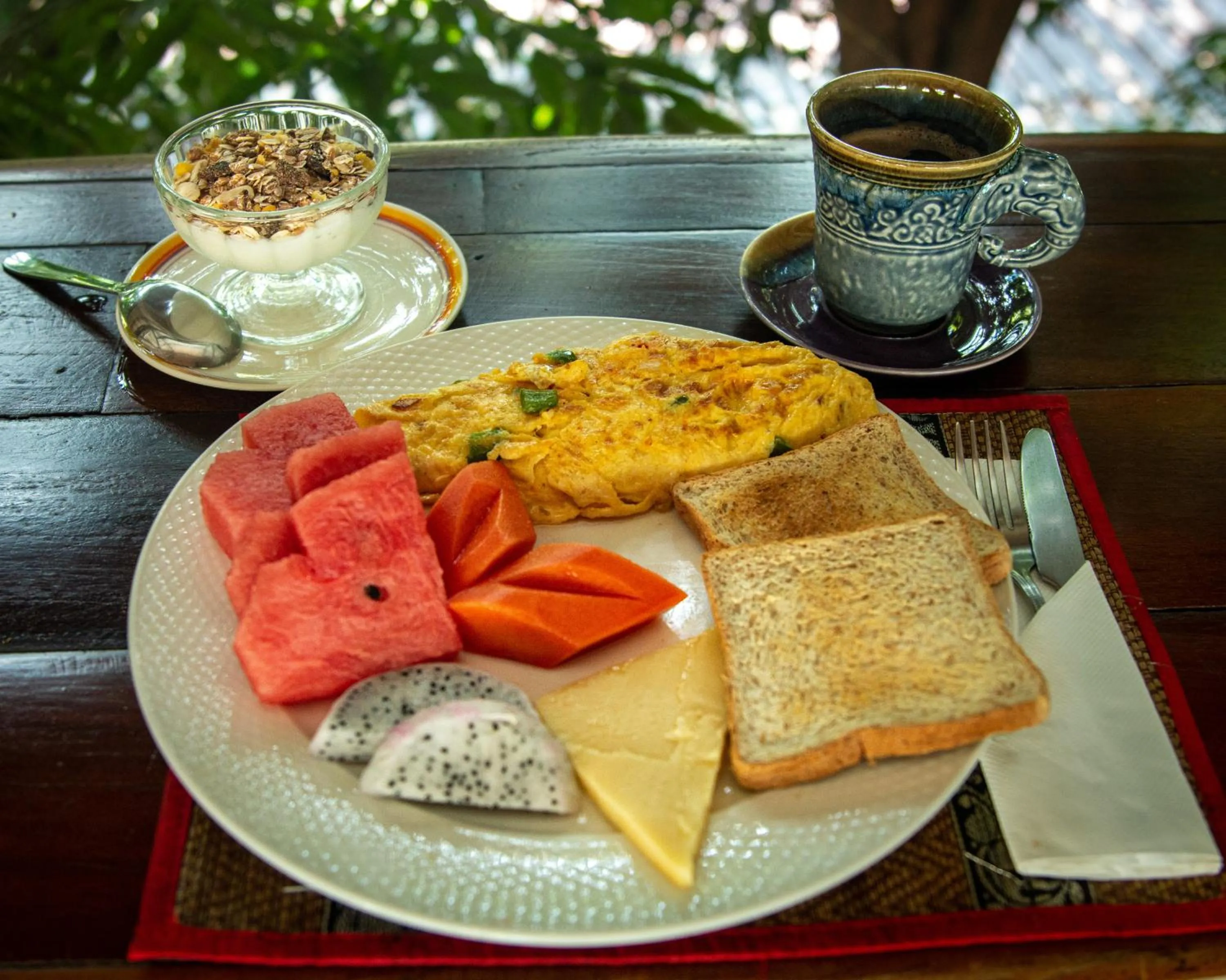 Breakfast in Baanpong Lodge