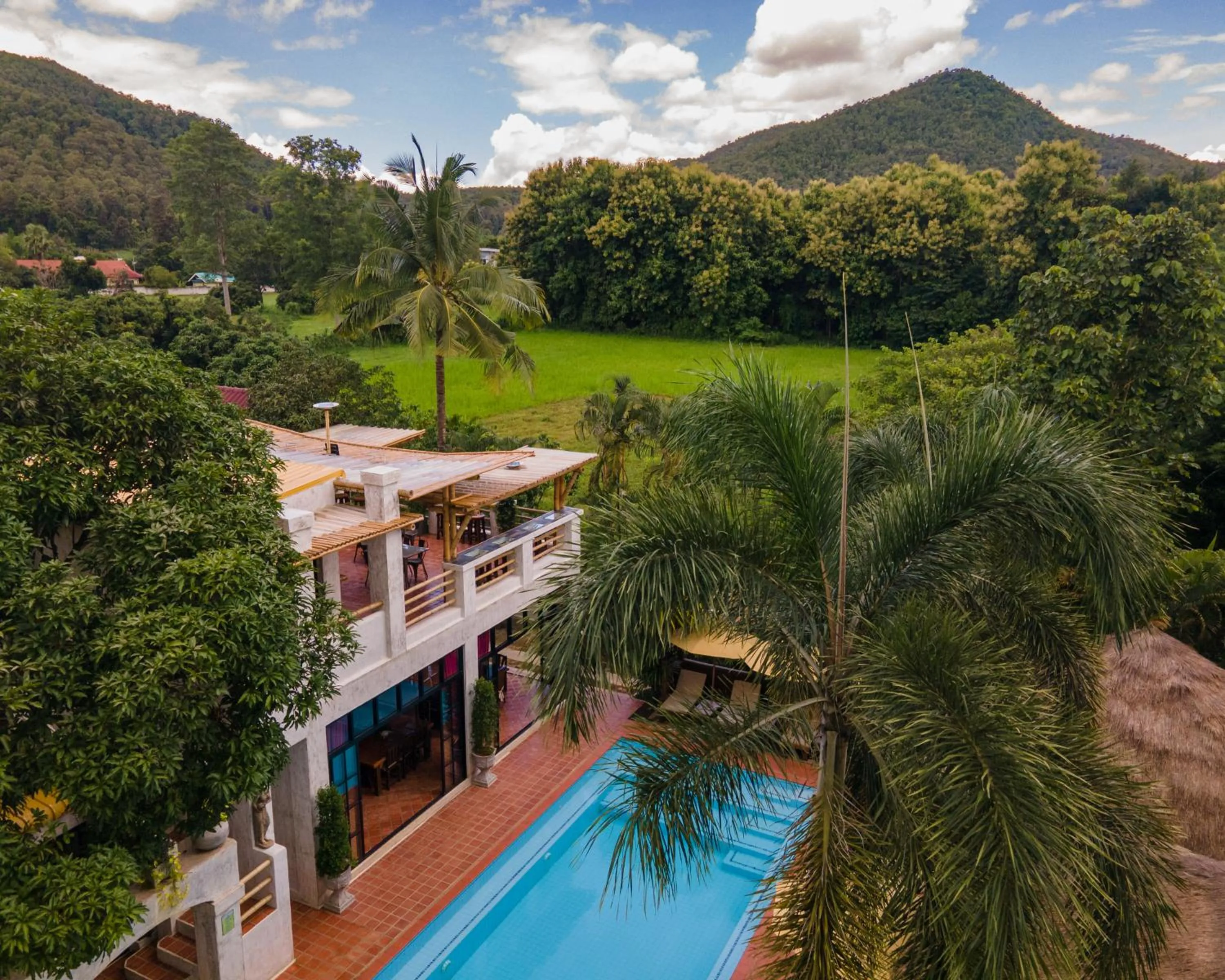 Natural landscape in Baanpong Lodge