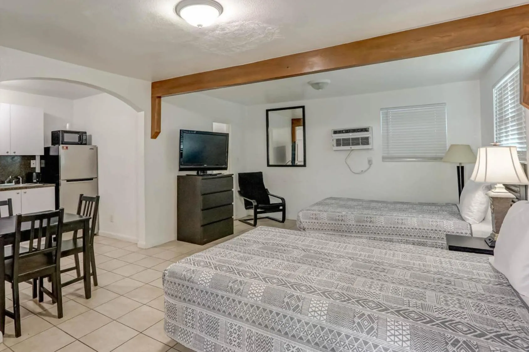 Bed in Richard's Motel