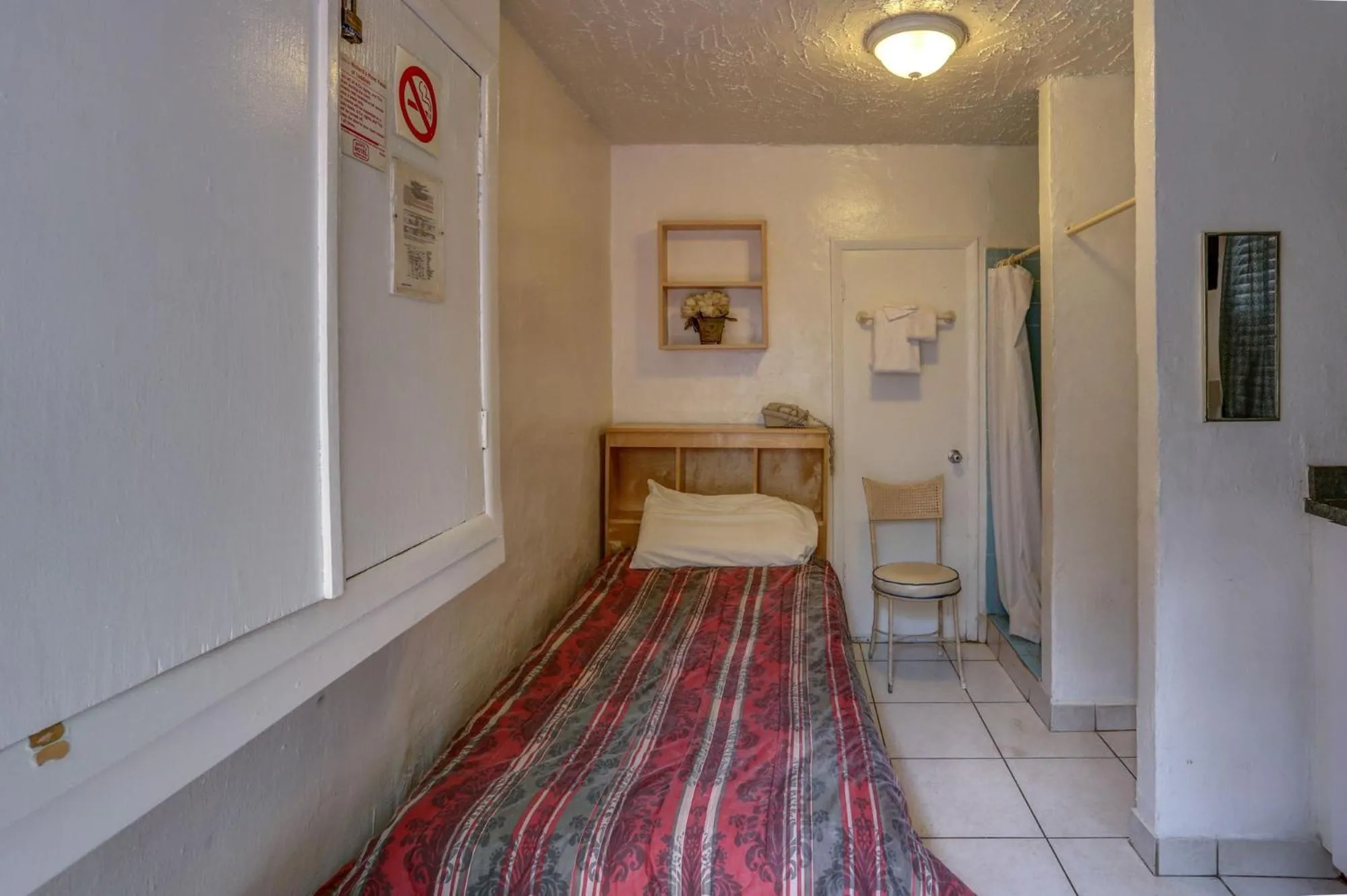 Bed in Richard's Motel