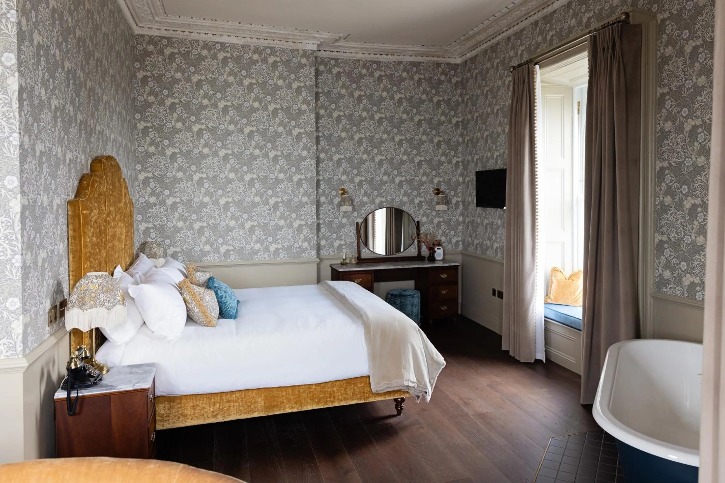 Bedroom, Bed in Haddington House Hotel