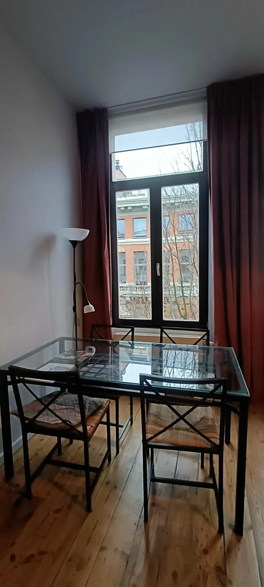 Dining area in Because the Night city lodge